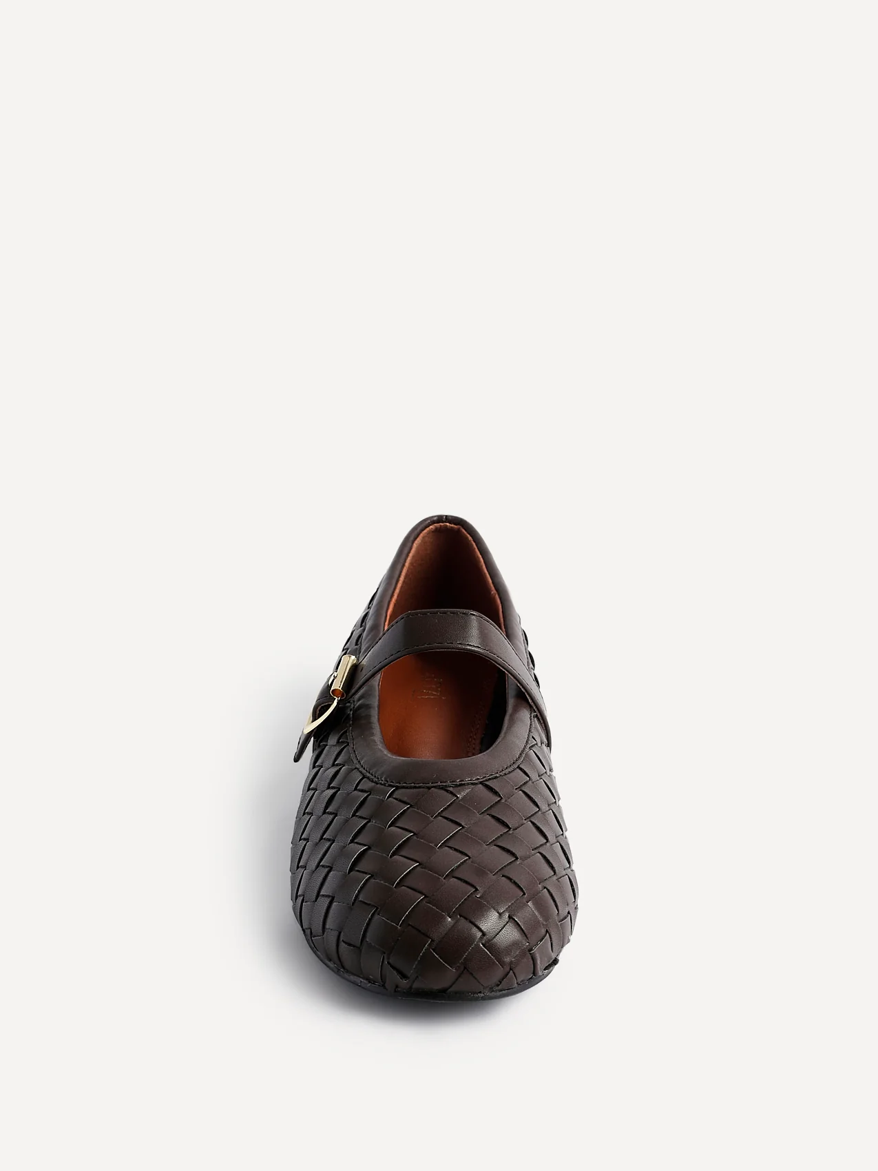 Daily Brown Faux Leather Mary Jane Pumps - Image 4