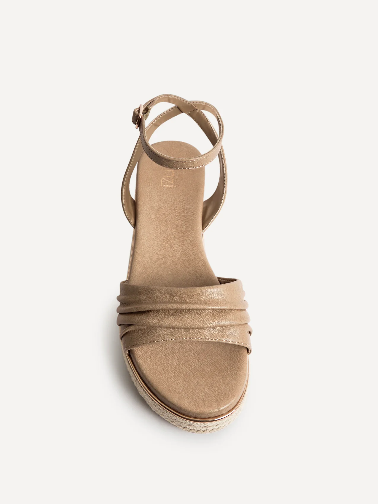 Dazed Mocha Faux Leather Flatform Sandals - Image 4