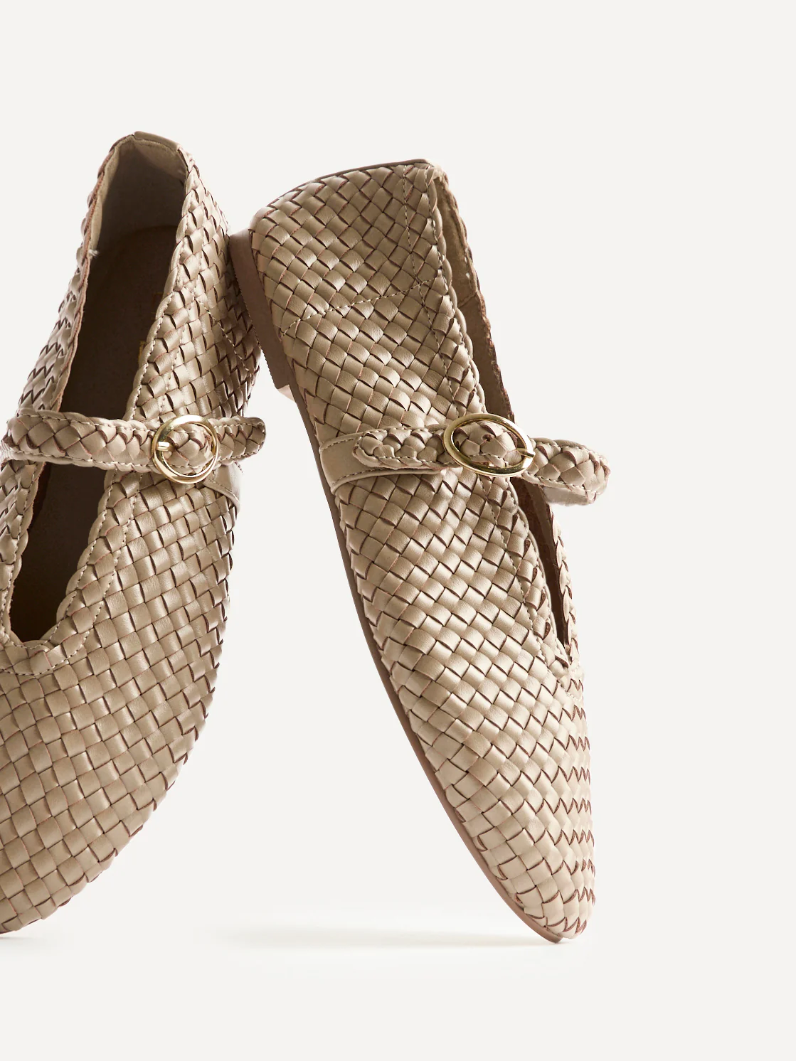 Debut Nude Handwoven Ballet Flats - Image 5