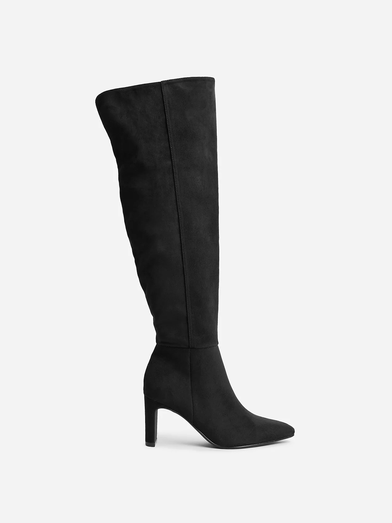 Demand Black Long Heeled Boots - Image 2