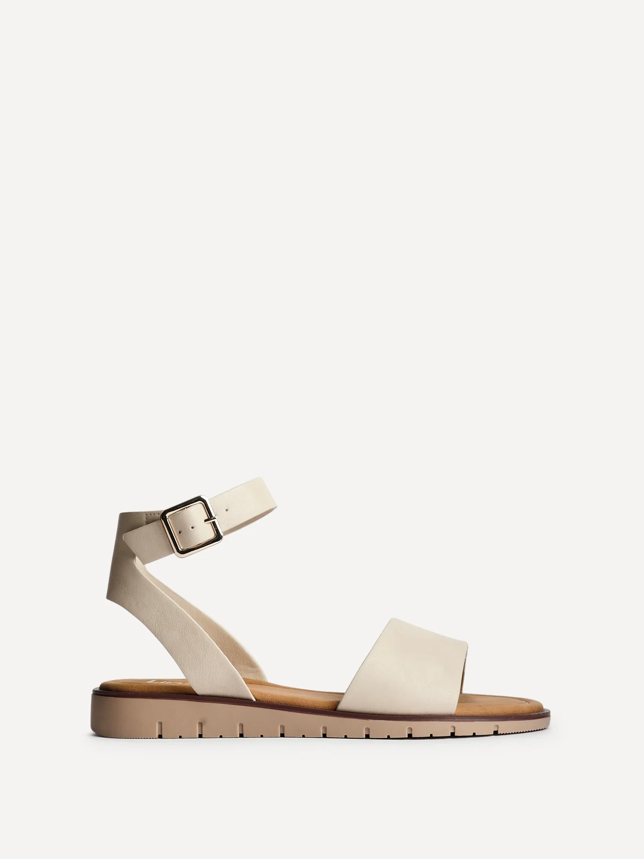 Denia Wide Fit Nude Sandals - Image 2