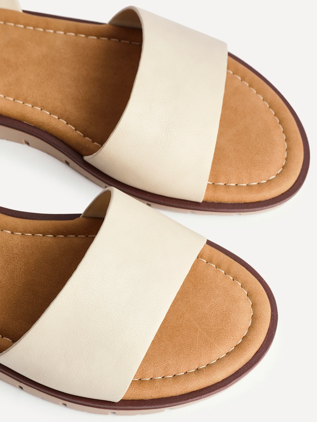 Denia Wide Fit Nude Sandals - Image 4