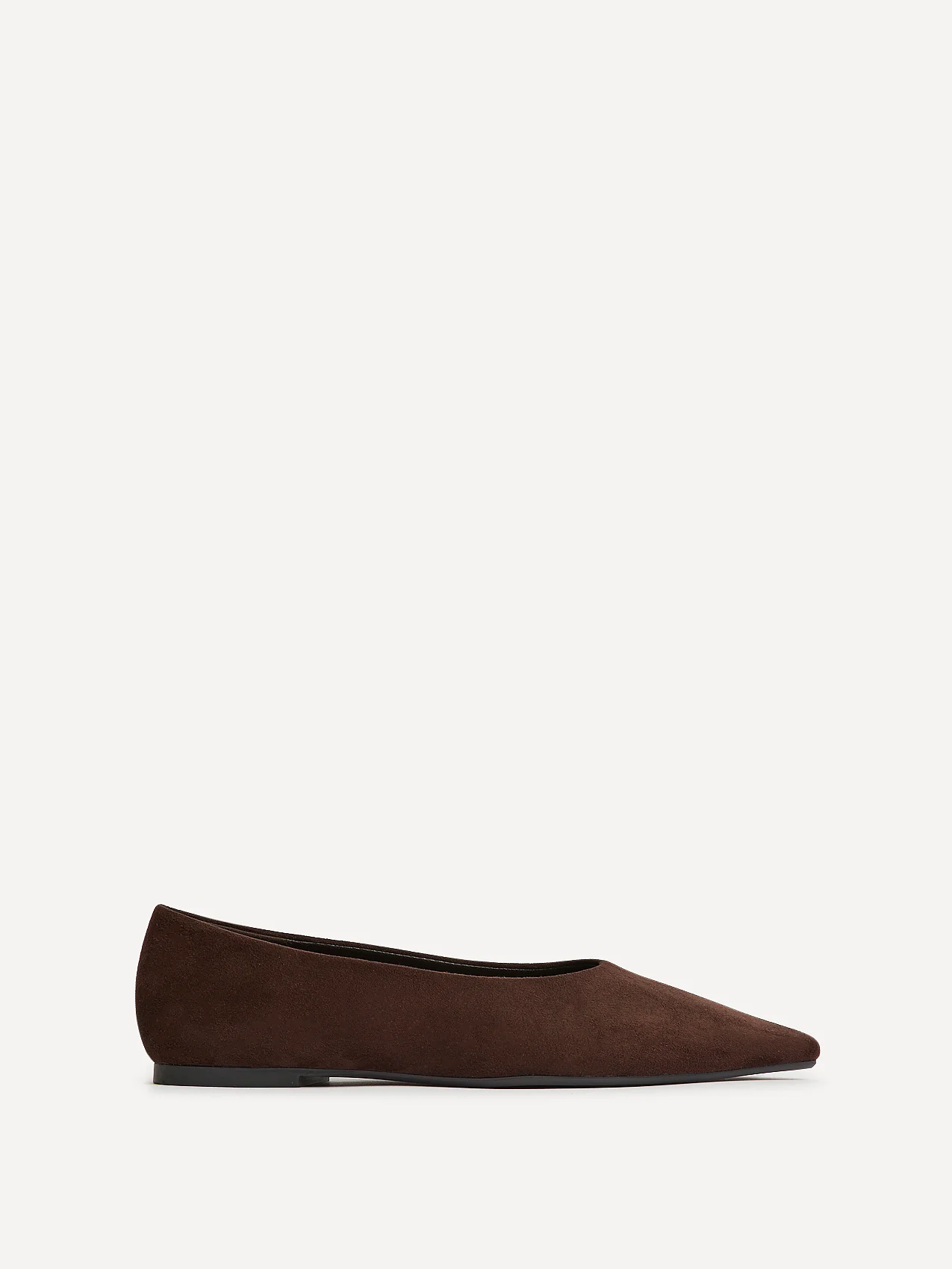 Direct Brown Pointed Toe Ballet Flats - Image 2