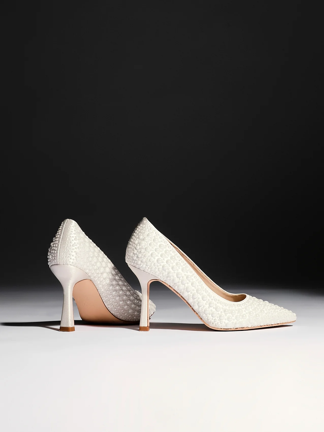 Dreaming Bridal Ivory Hot Fix Pearl Court Heels - Image 7