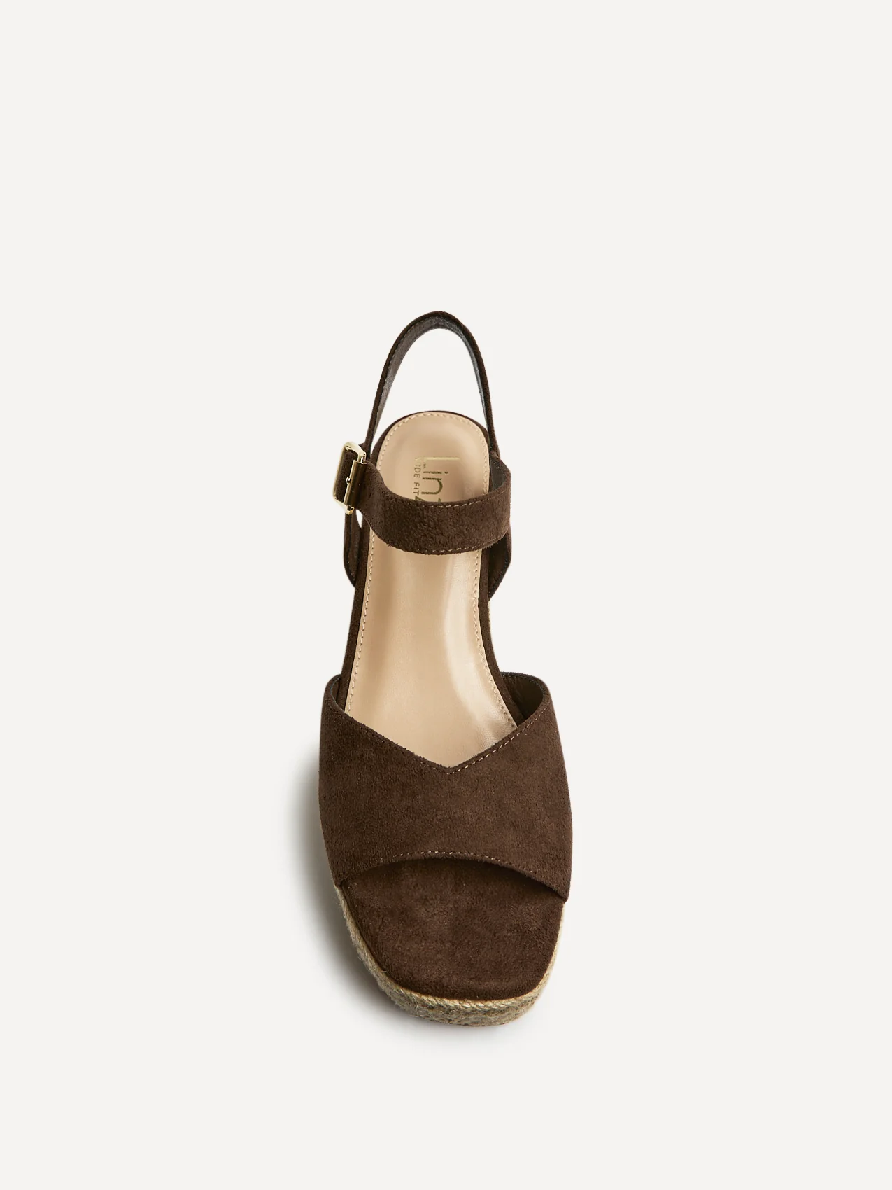 Duchess Wide Fit Brown Wedge Sandals - Image 4