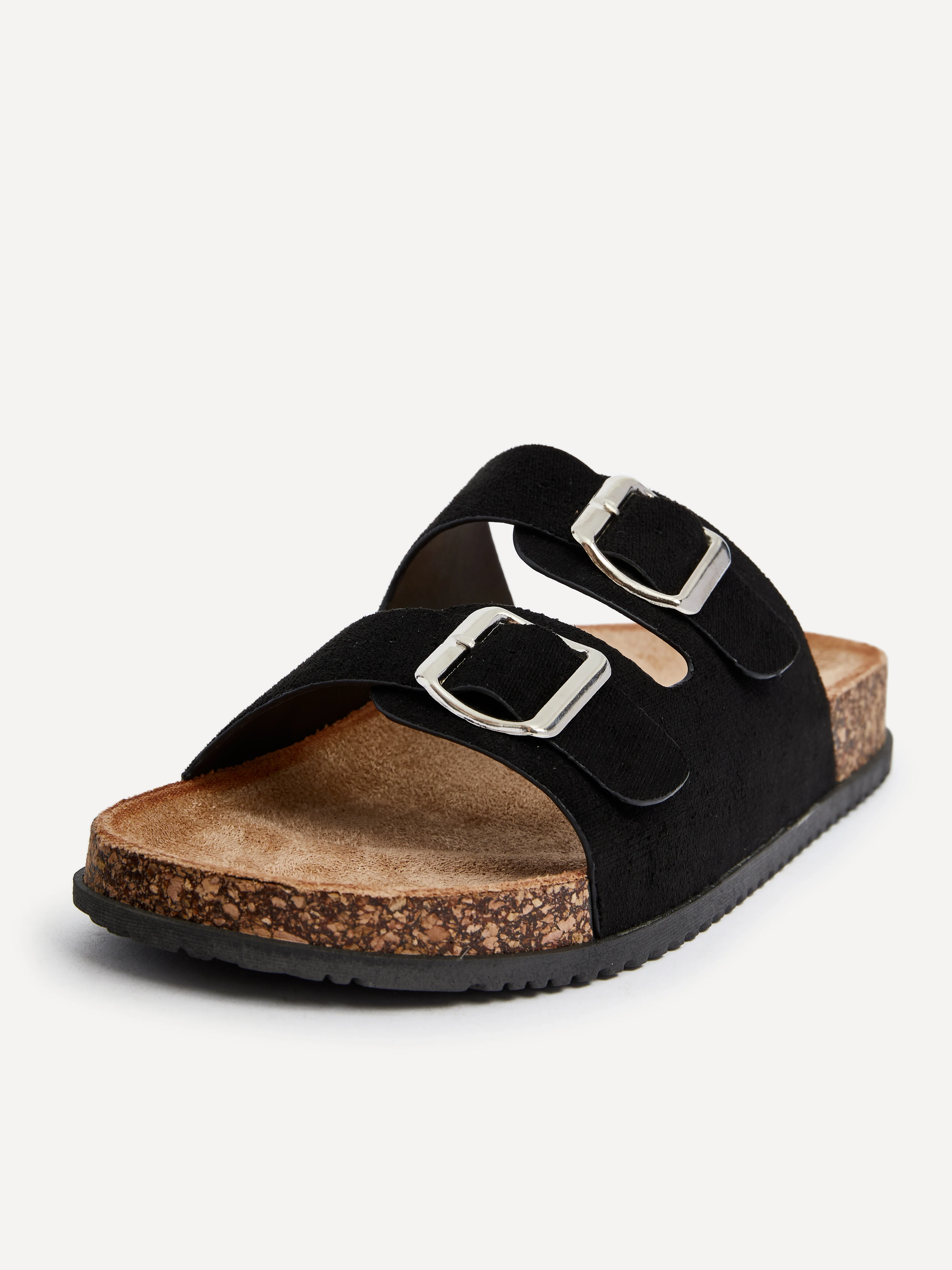 Echo Black Double Buckle Sandals - Image 5