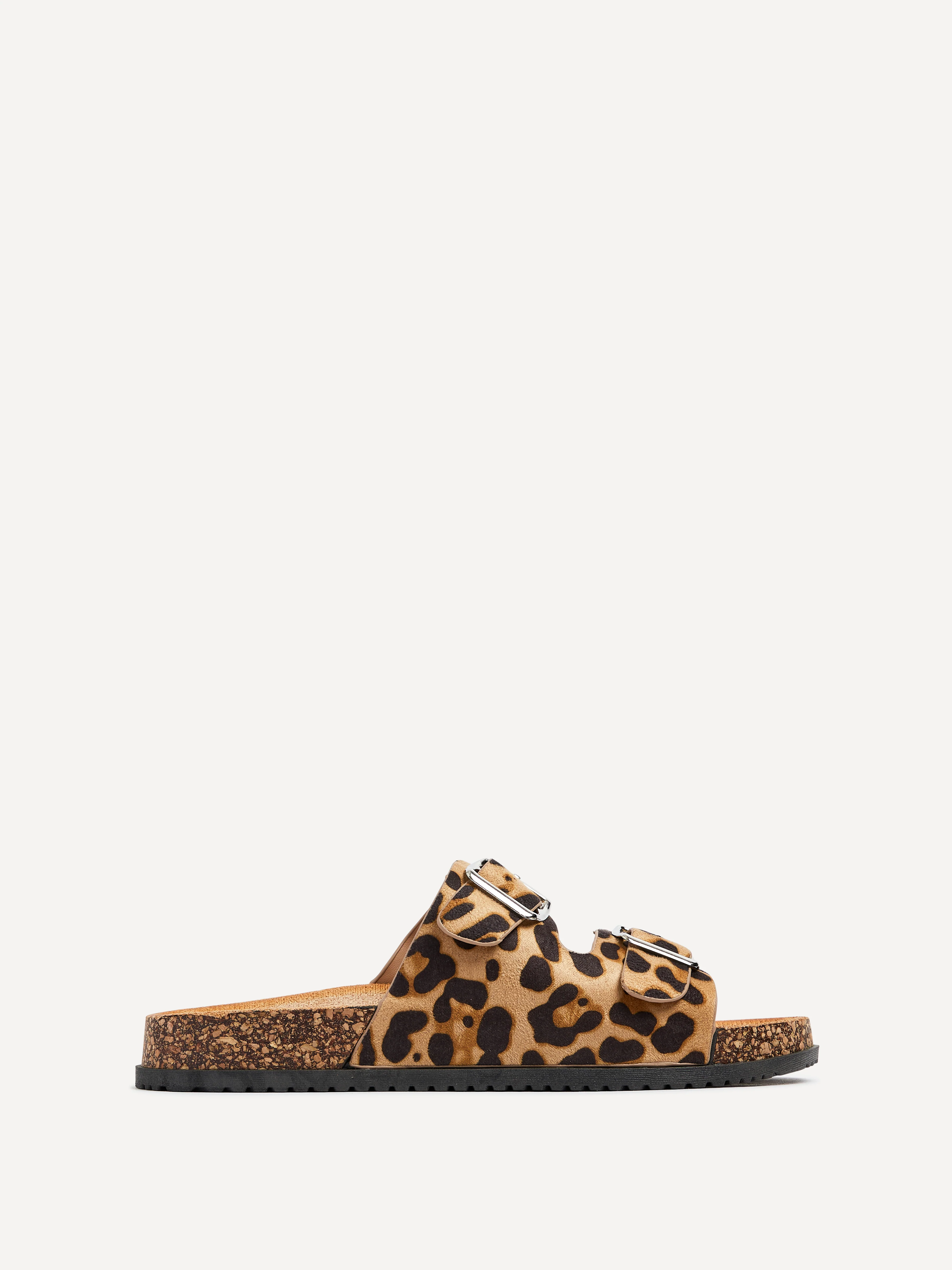 Echo Leopard Print Double Buckle Sandals - Image 2