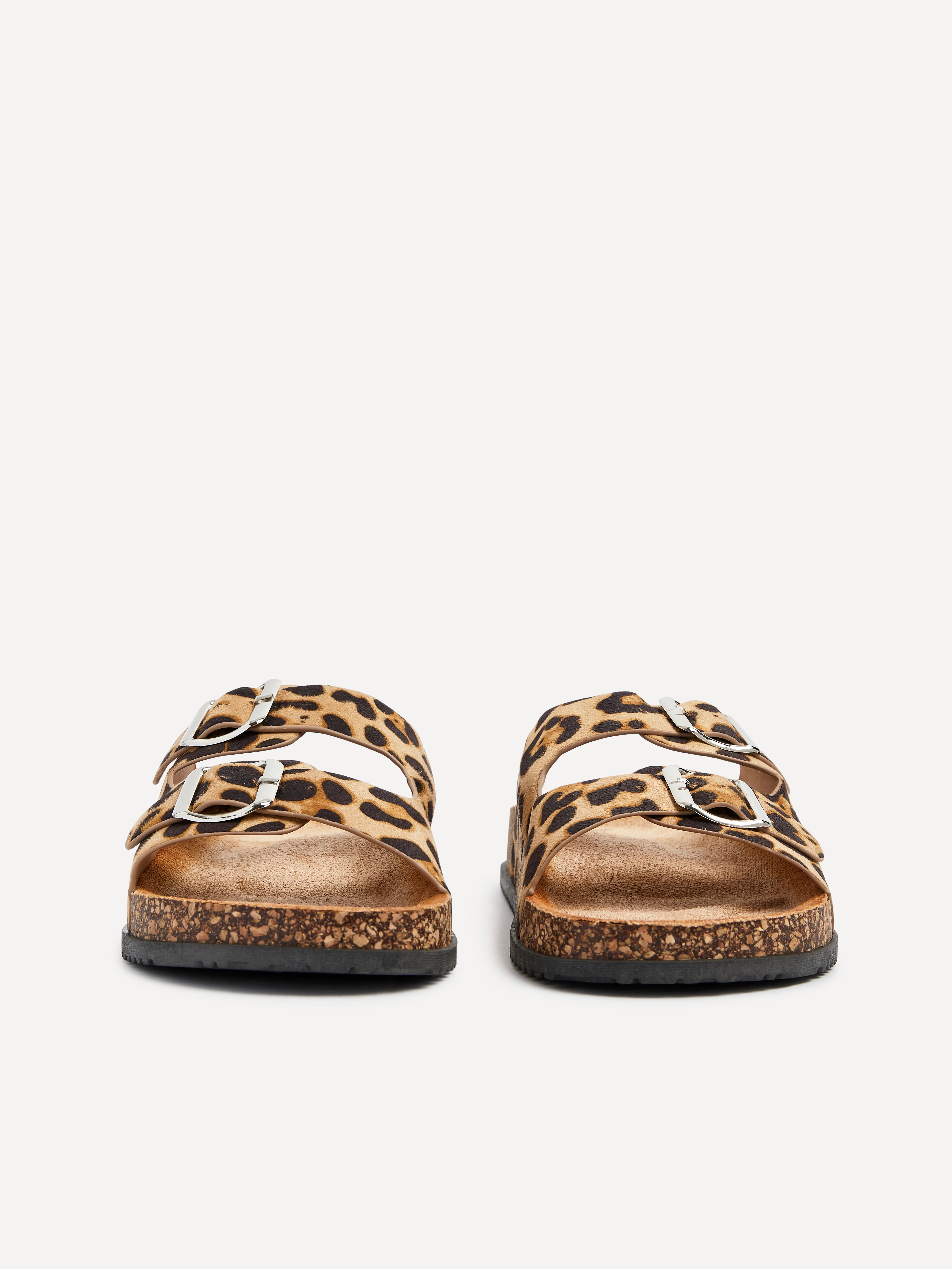 Echo Leopard Print Double Buckle Sandals - Image 4