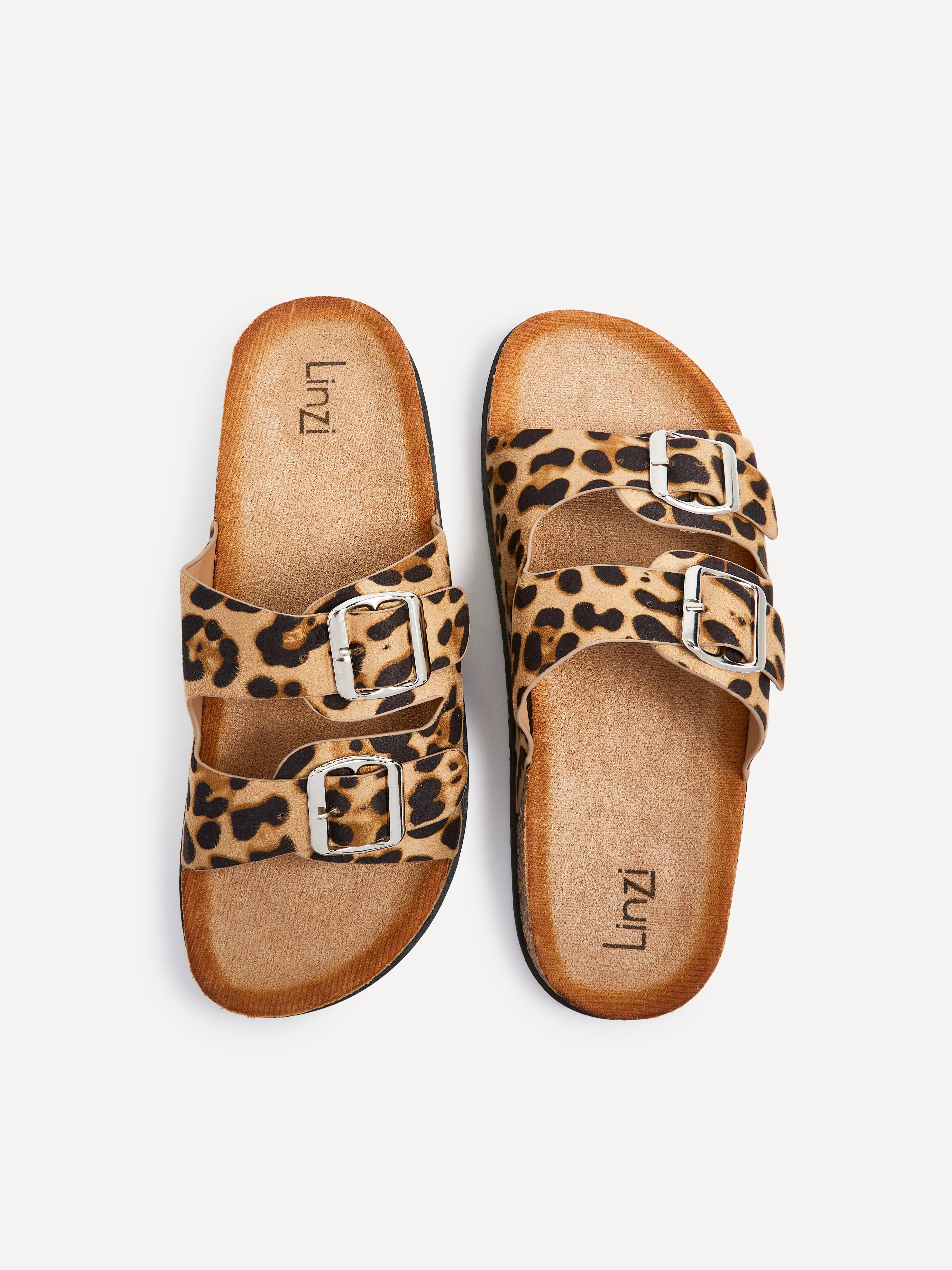 Echo Leopard Print Double Buckle Sandals - Image 5