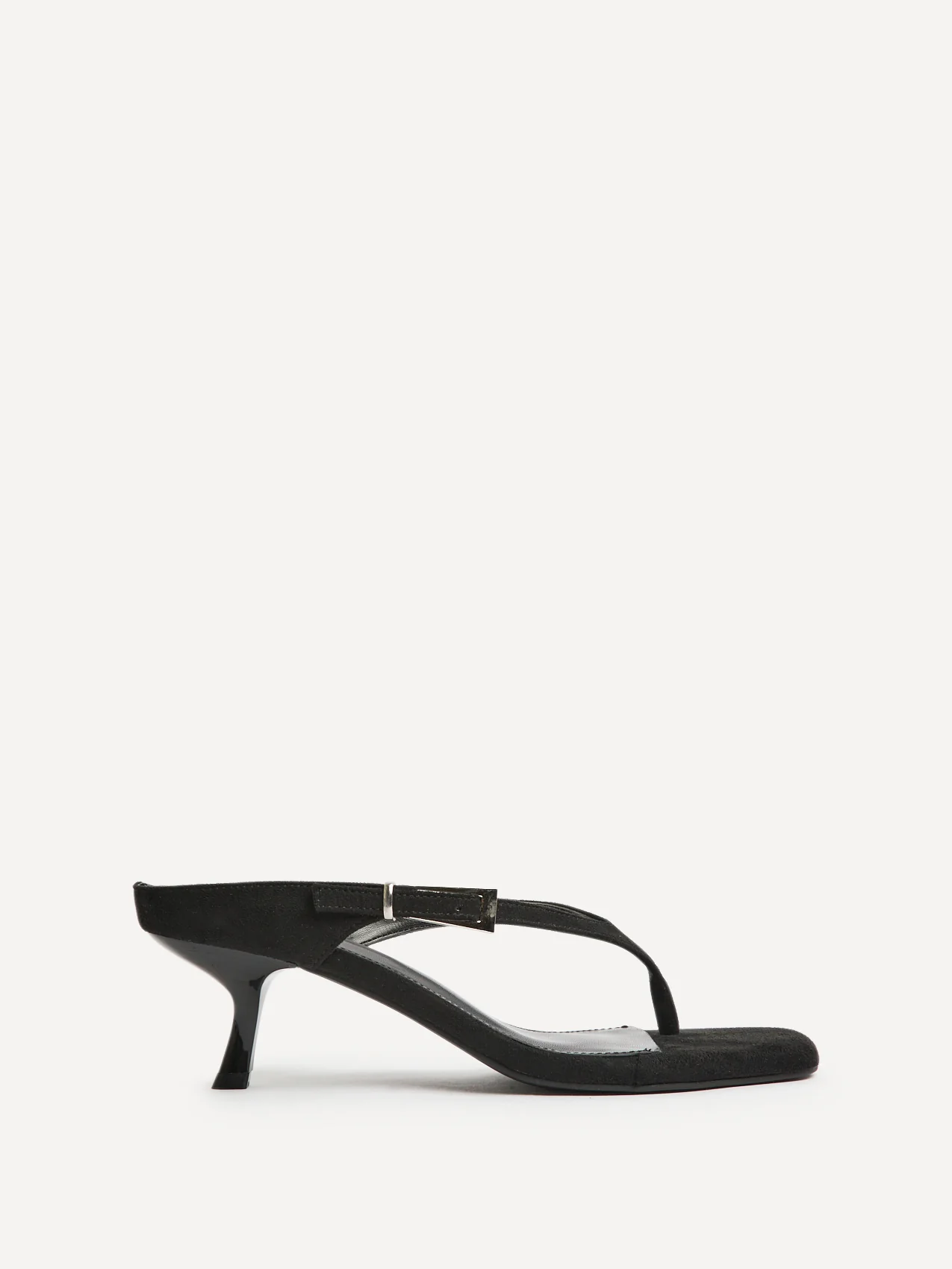 Elanie Black Mule Heels - Image 2