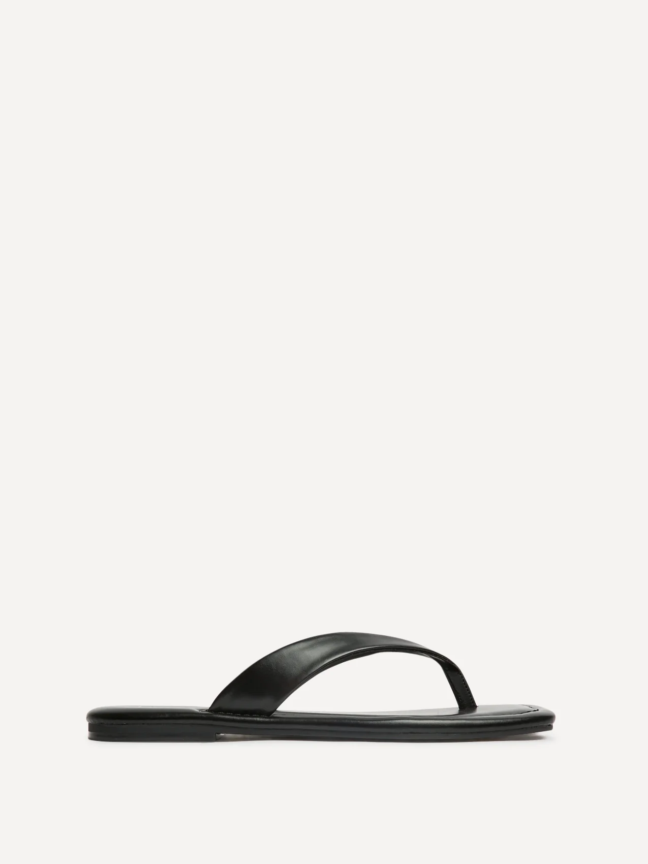 Element Black Toe Post Flat Sandals - Image 2