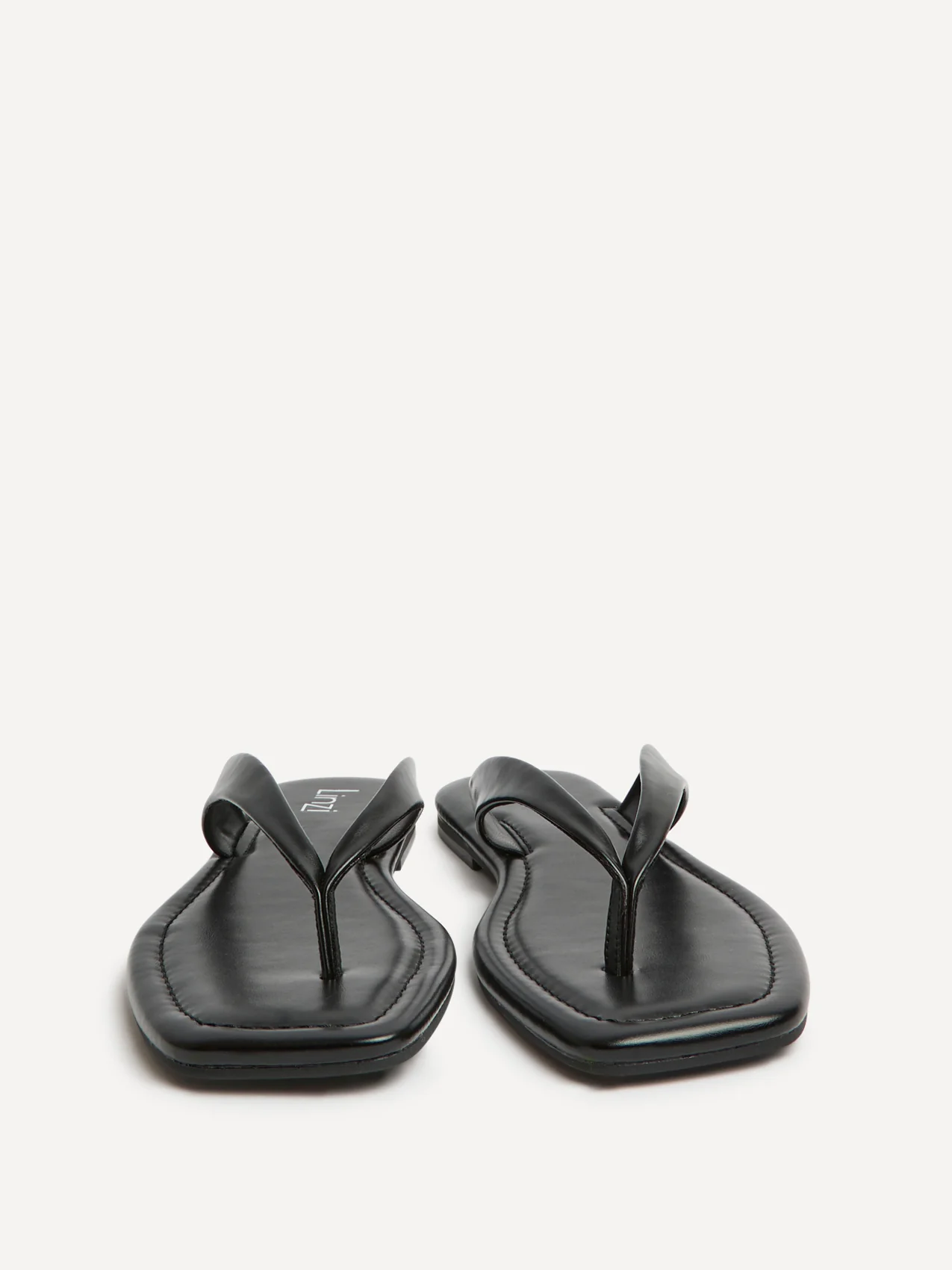 Element Black Toe Post Flat Sandals - Image 3