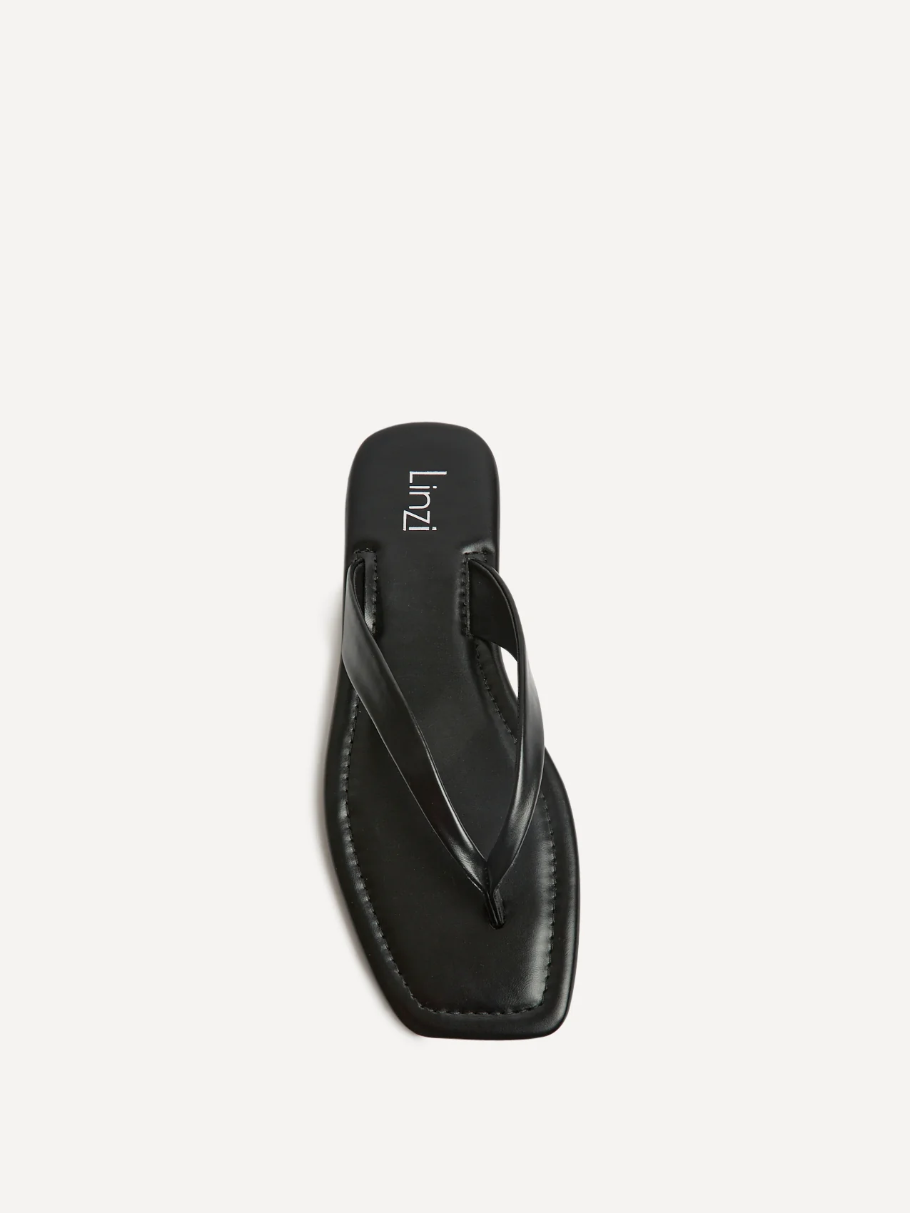 Element Black Toe Post Flat Sandals - Image 4