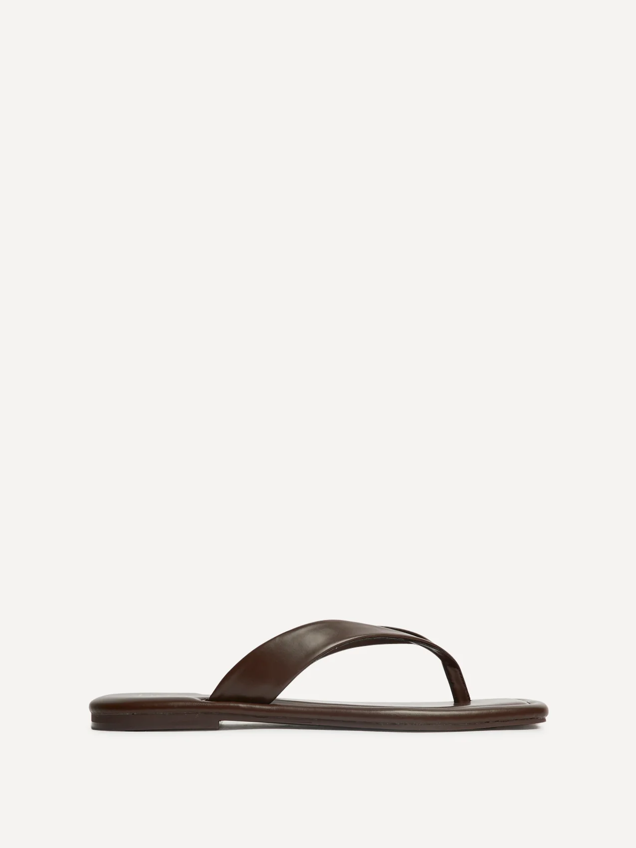 Element Brown Toe Post Flat Sandals - Image 2