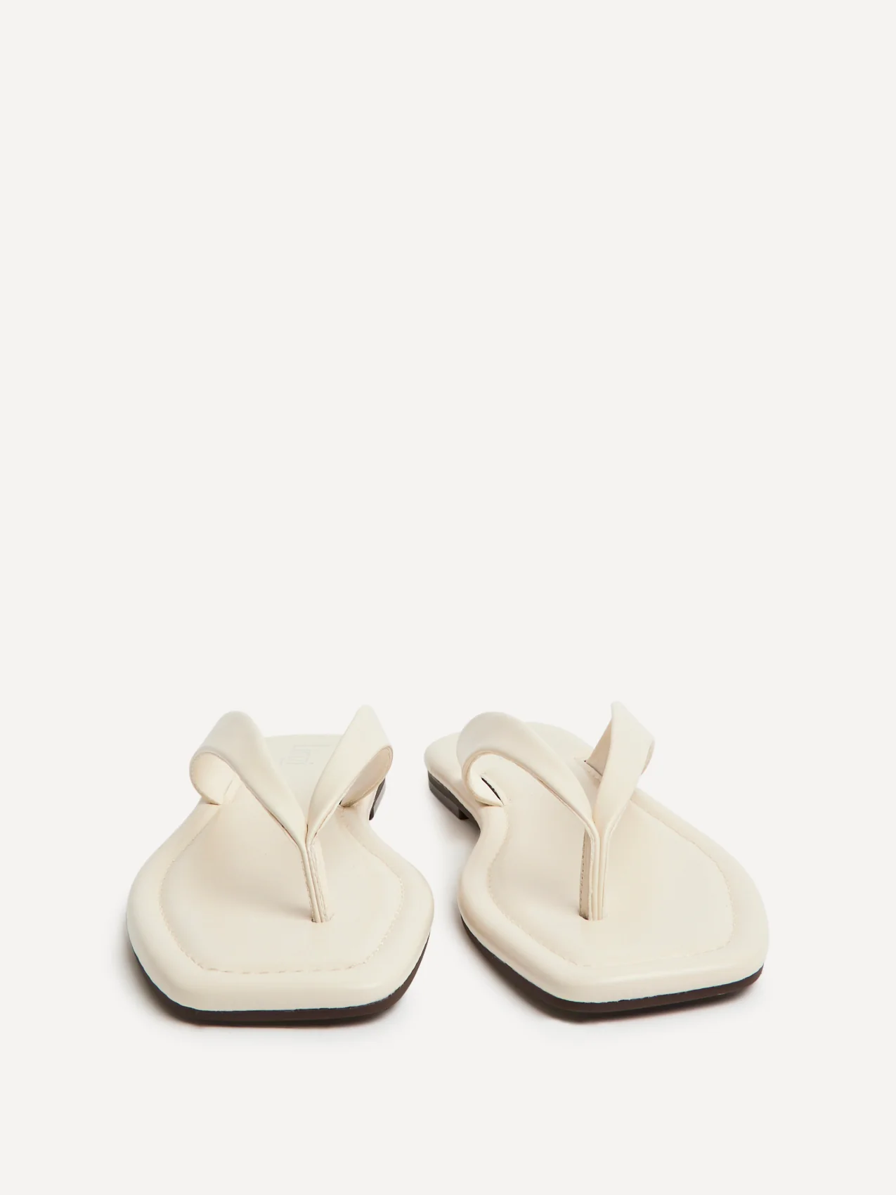 Element Ivory Toe Post Flat Sandals - Image 3