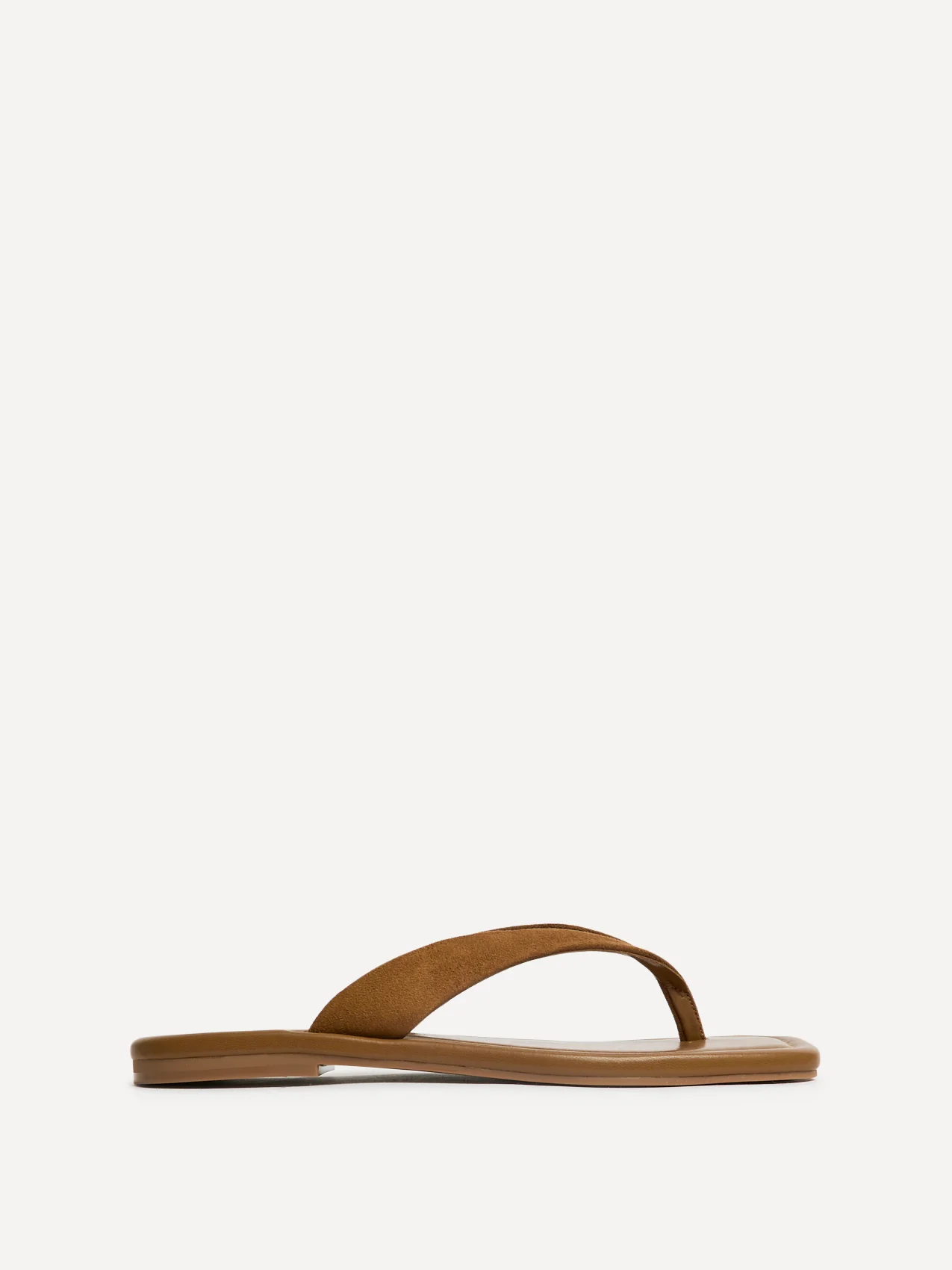 Element Tan Toe Post Flat Sandals - Image 2