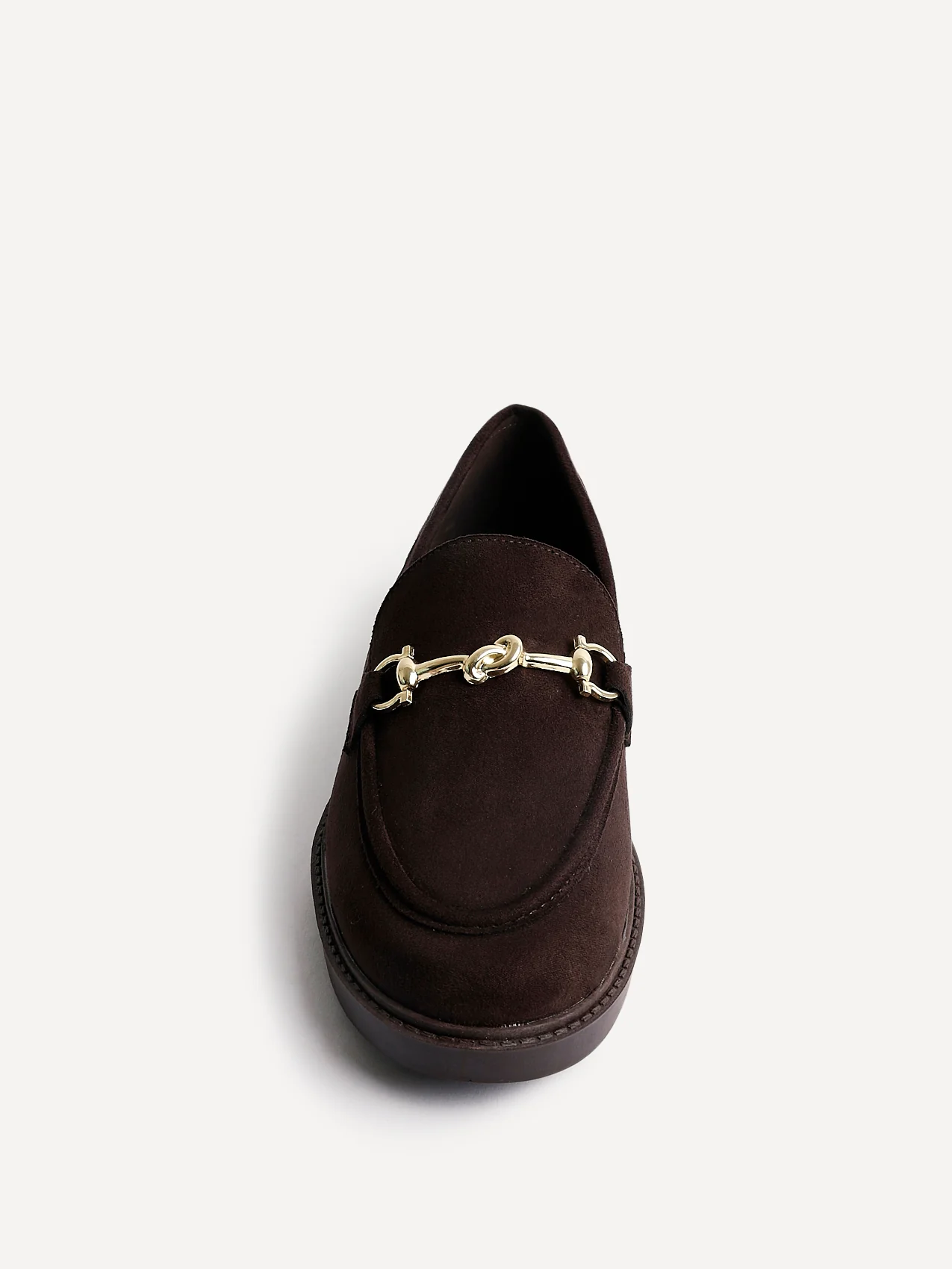 Elite Brown Faux Leather Loafers - Image 4
