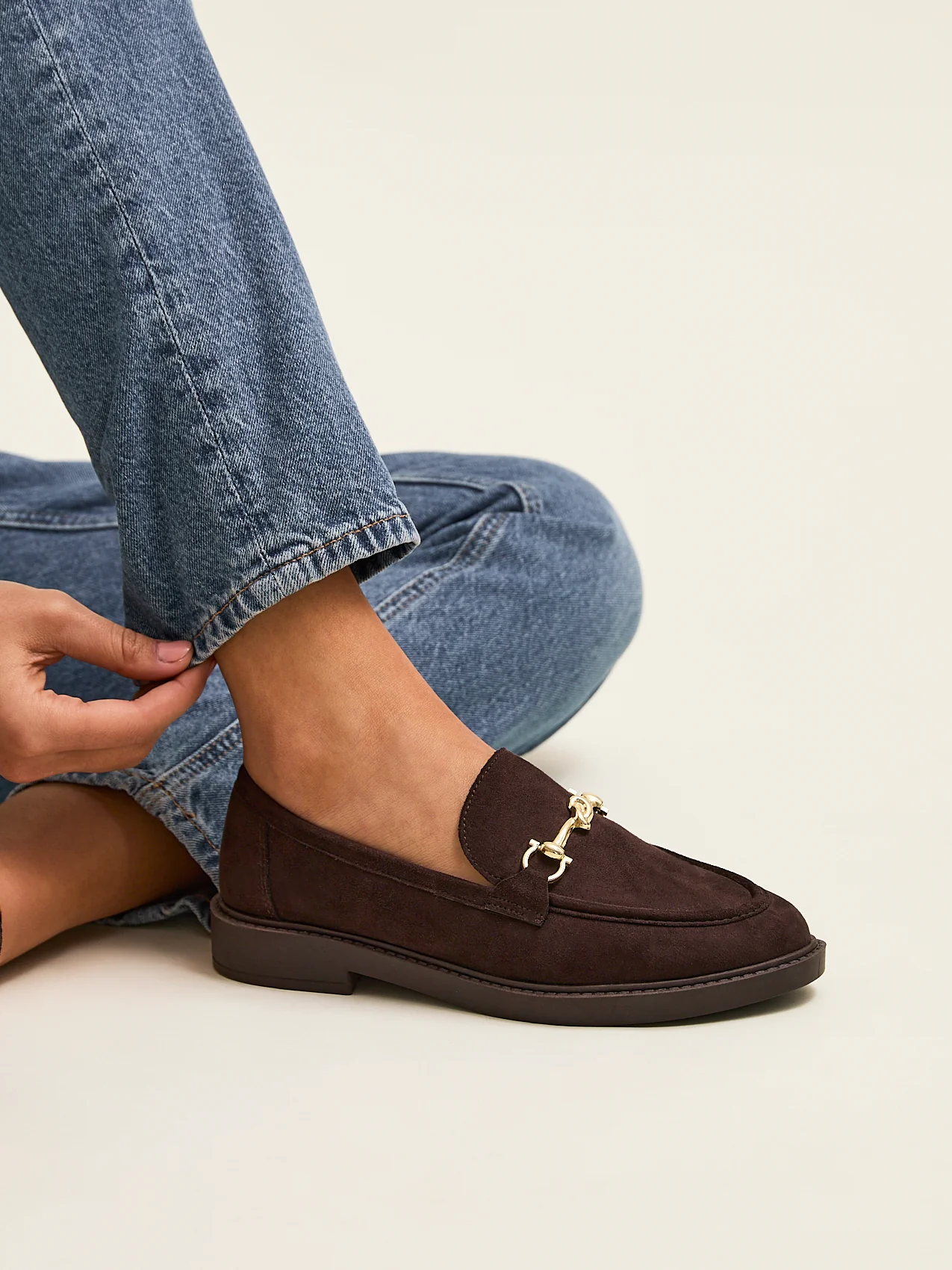 Elite Brown Faux Leather Loafers - Image 6