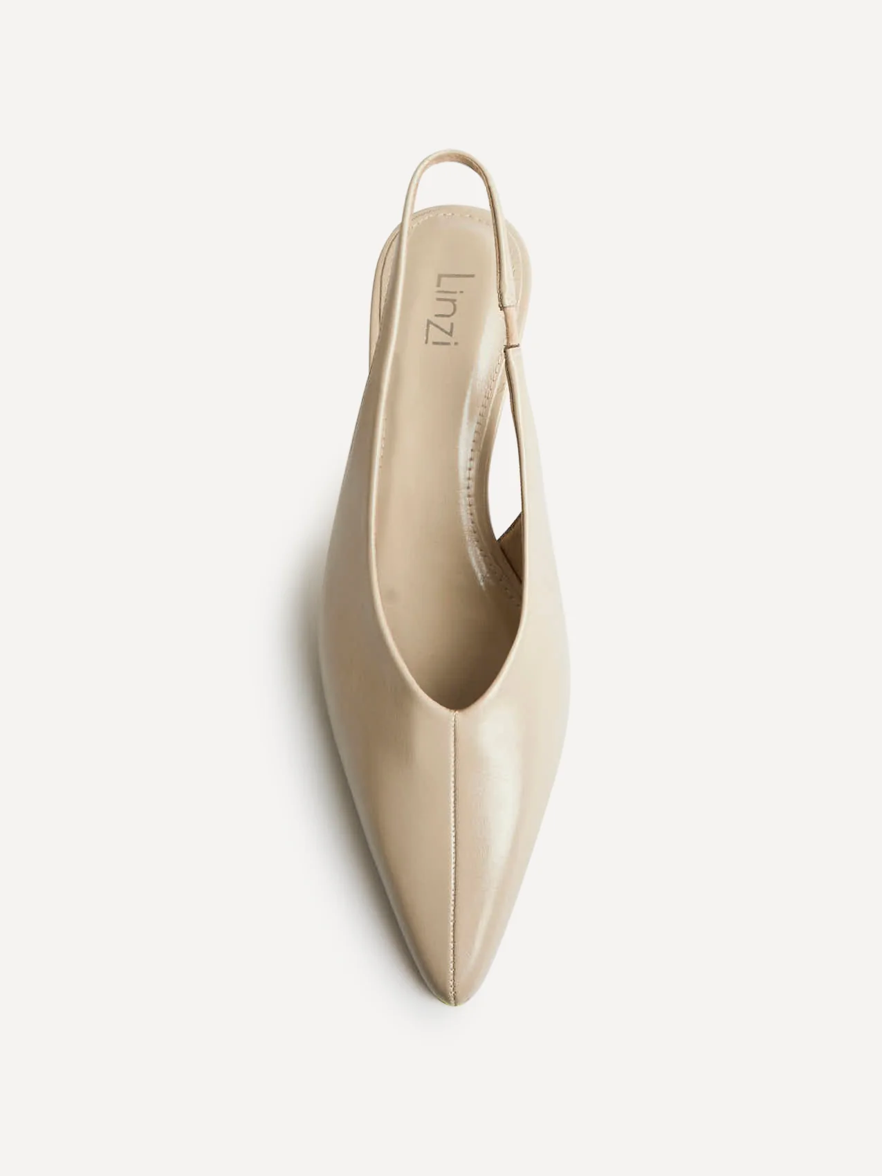 Eliza Taupe Faux Leather Court Heels - Image 4