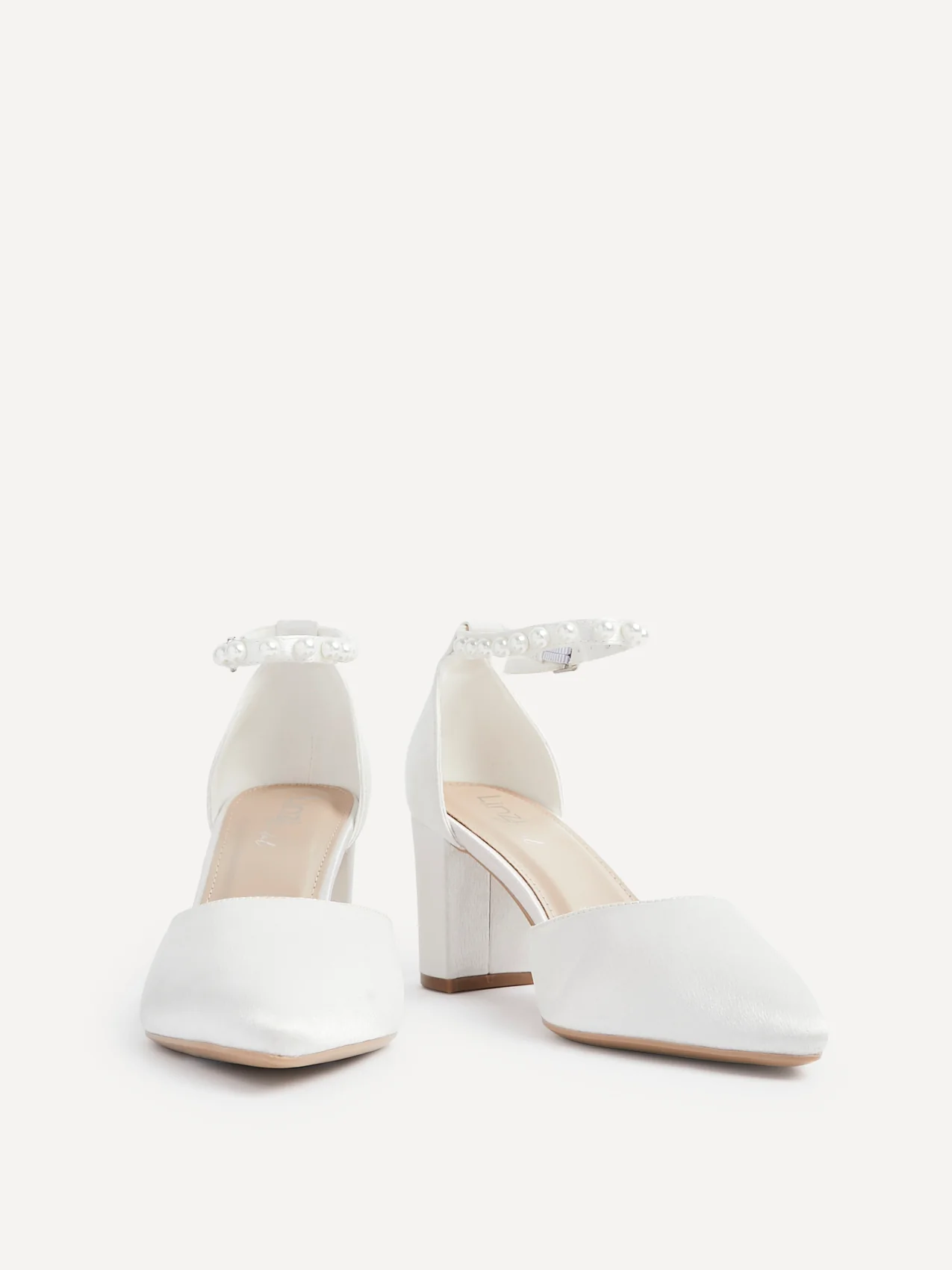Elowen Wide Fit Bridal Satin Court Heels - Image 3
