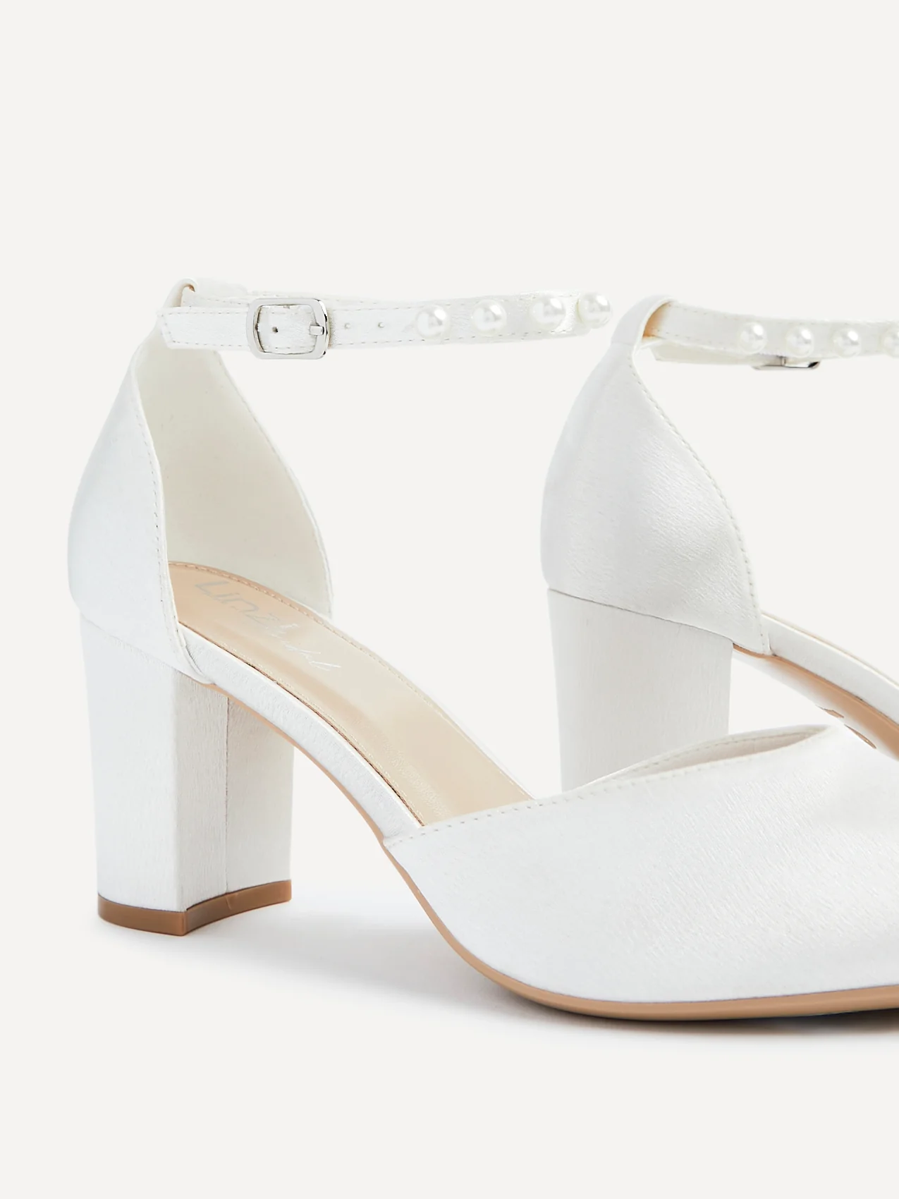 Elowen Wide Fit Bridal Satin Court Heels - Image 4