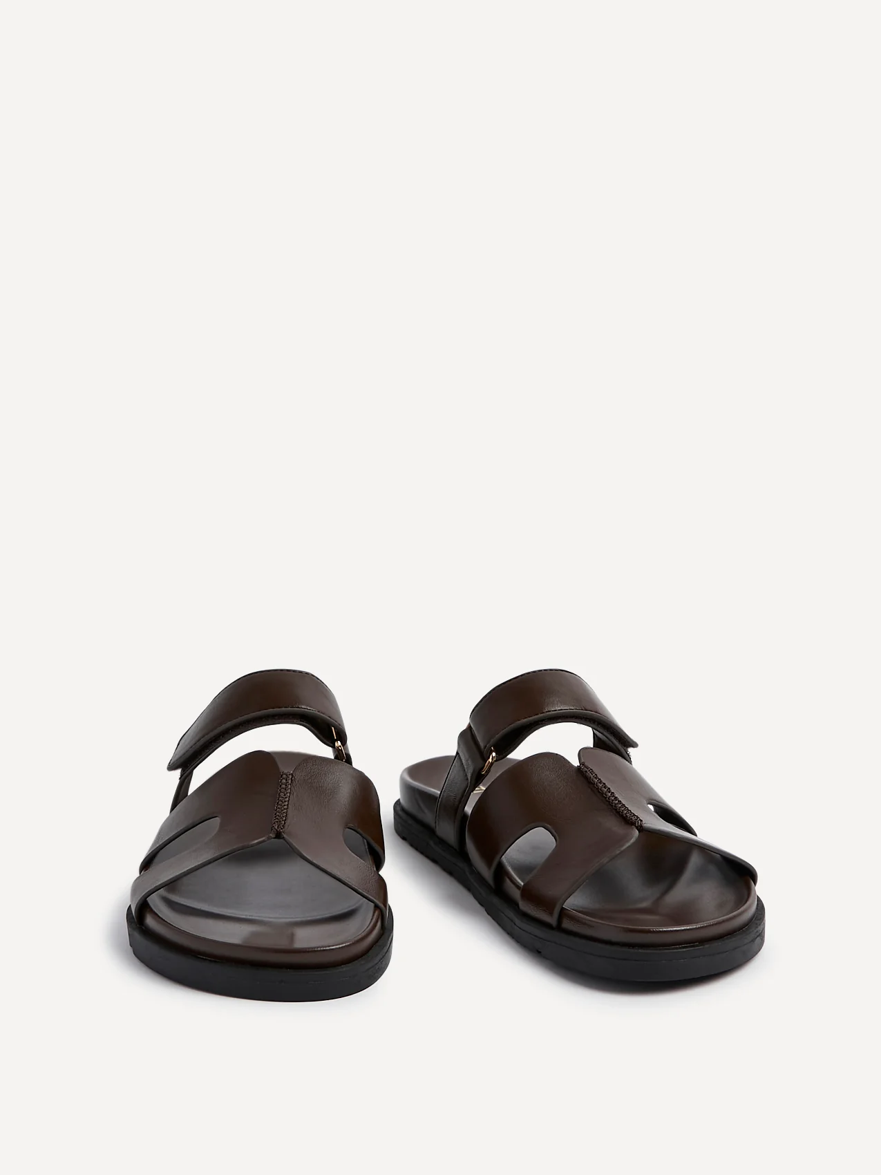 Emmy Brown Faux Leather Sandals - Image 5