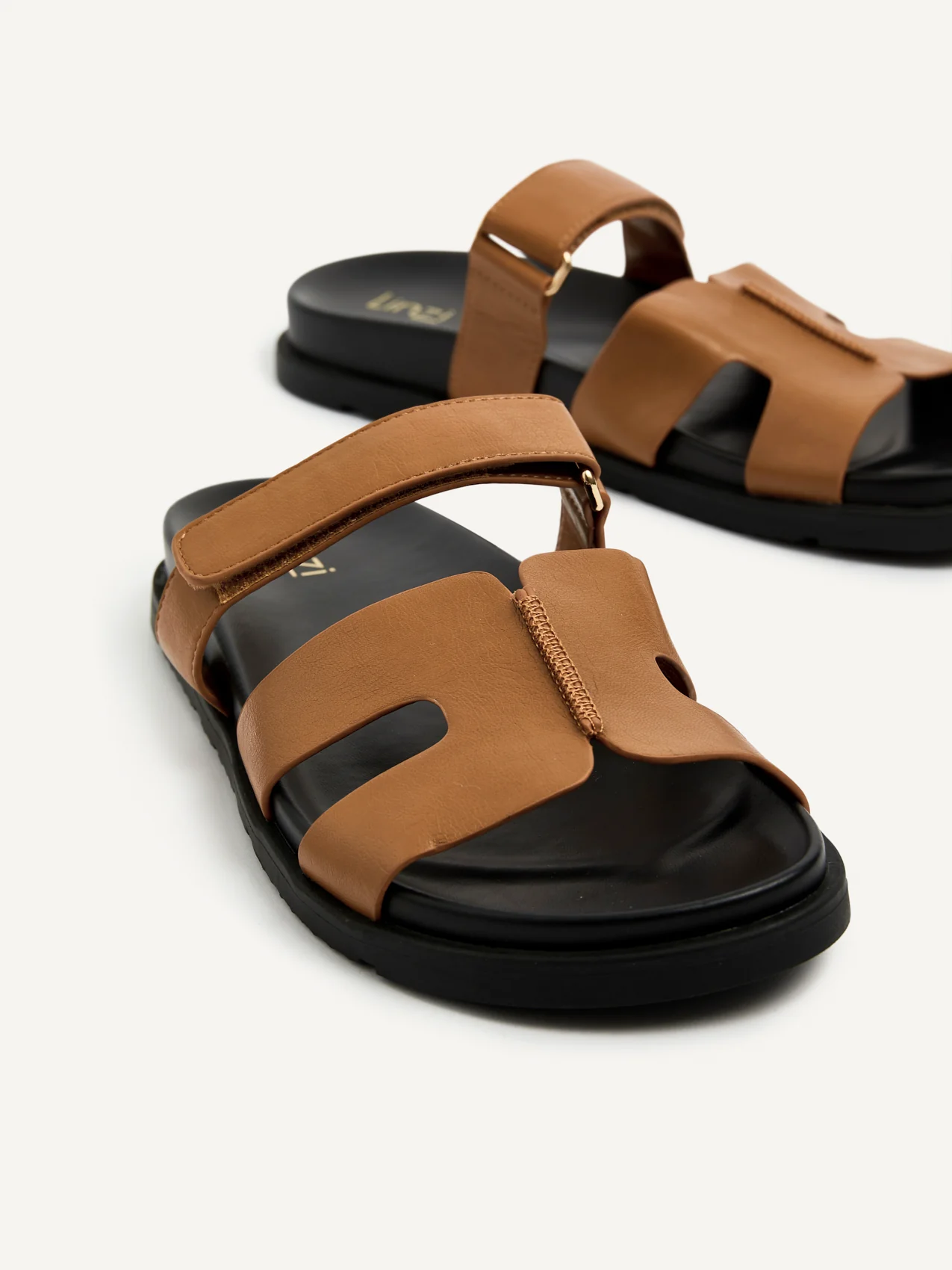 Emmy Tan Faux Leather Sandals - Image 5