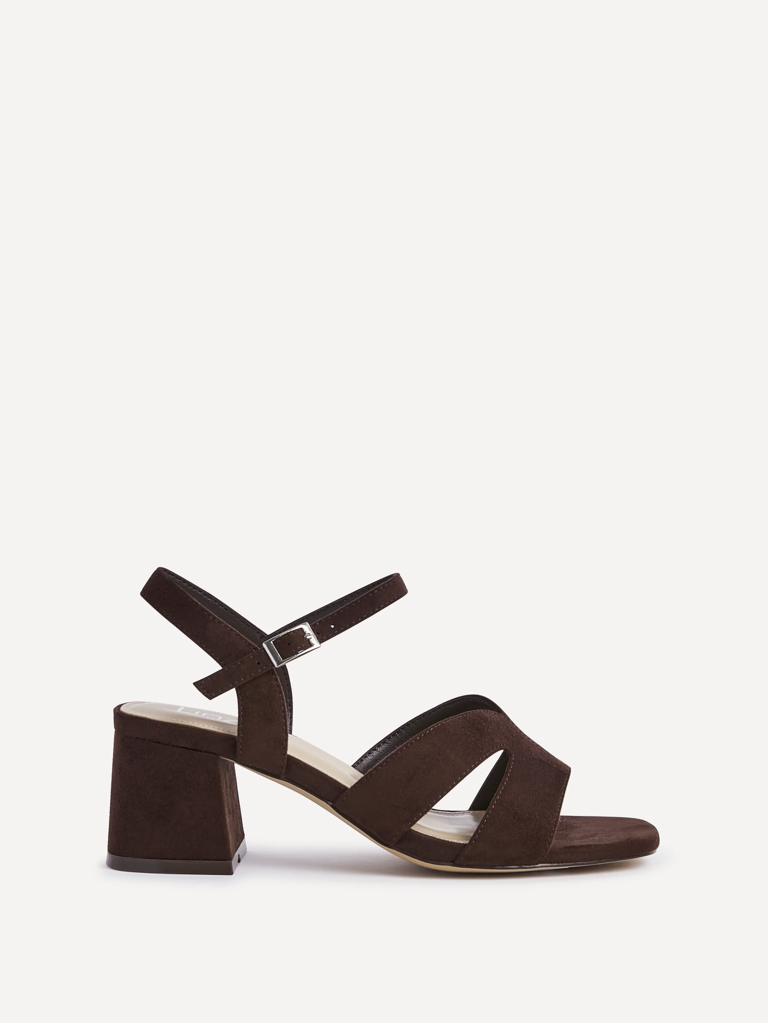 Empire Wide Fit Brown Block Heels - Image 2
