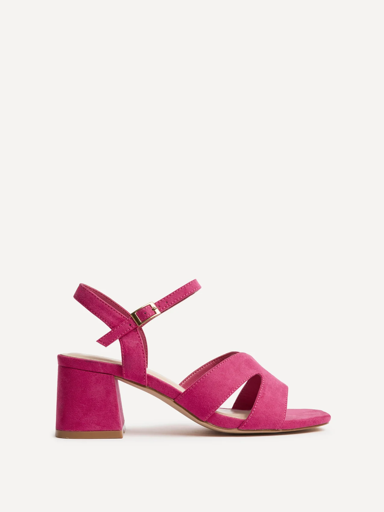 Empire Wide Fit Fuchsia Block Heels - Image 2