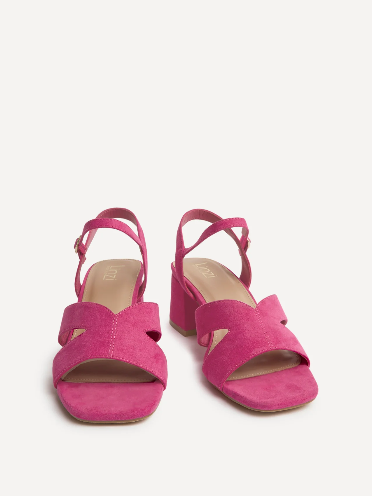 Empire Wide Fit Fuchsia Block Heels - Image 3