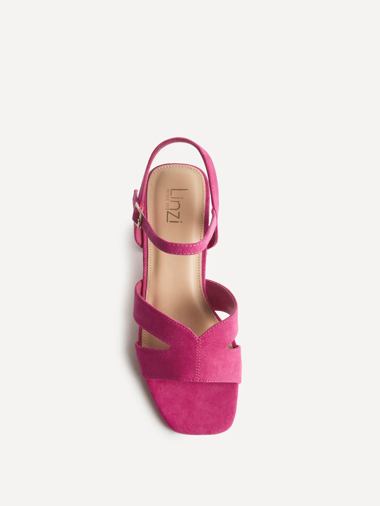 Empire Wide Fit Fuchsia Block Heels - Image 4