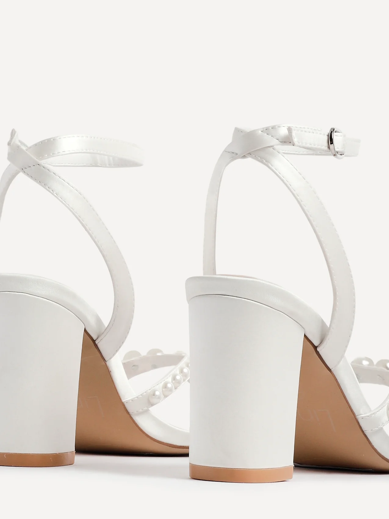 Enchanted Bridal Ivory Pearl Heeled Sandals - Image 5
