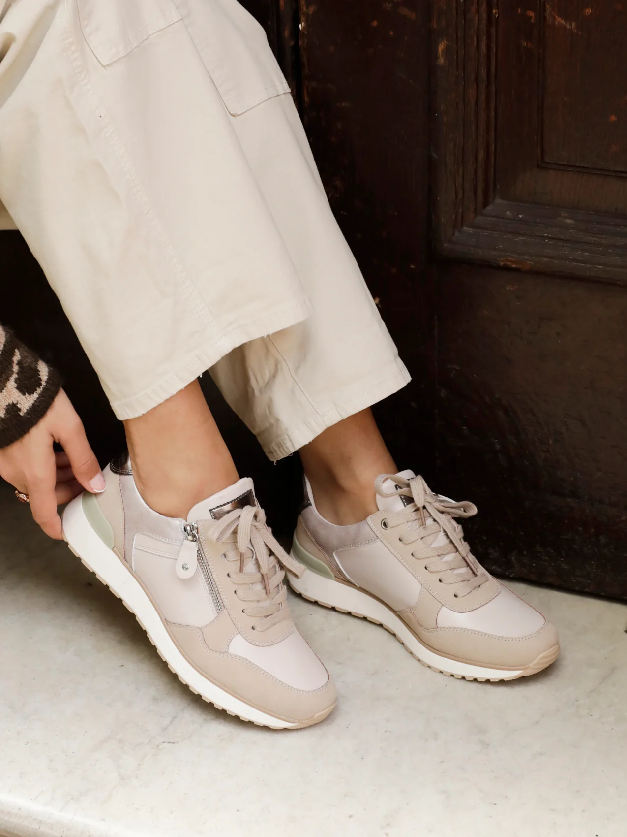 Euston Mocha Trainers - Image 7