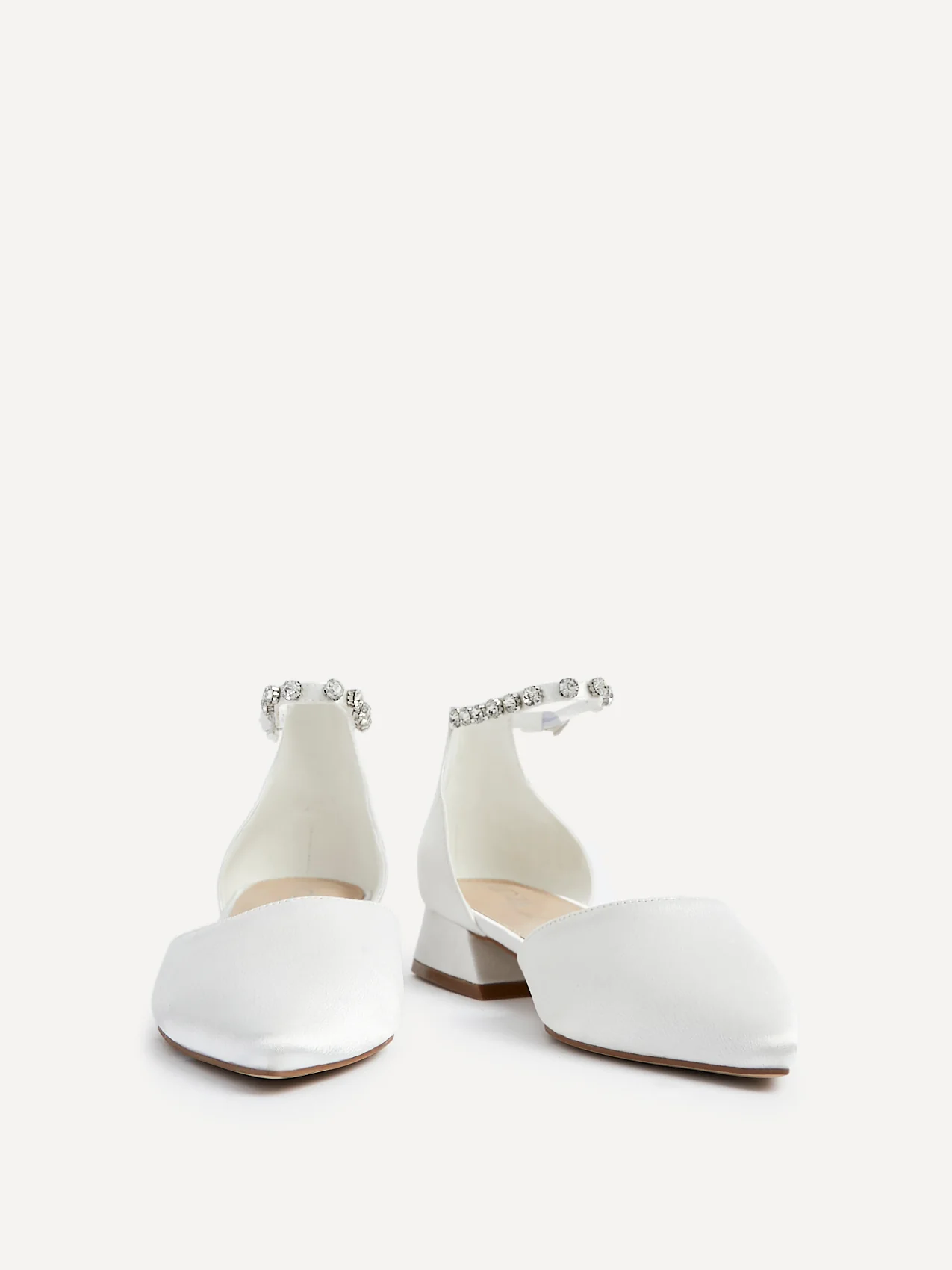 Everlasting Wide Fit Bridal Low Court Heels - Image 3
