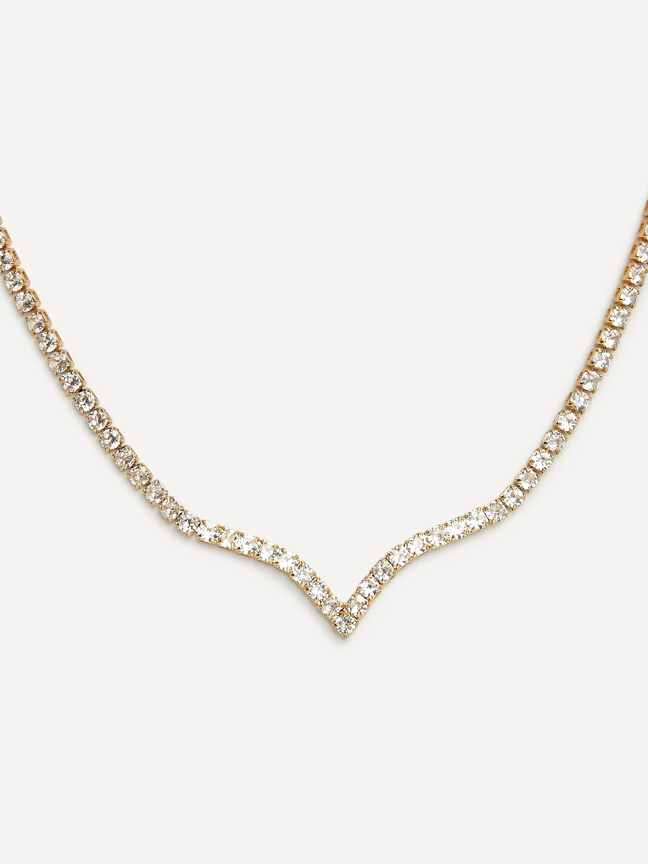 Evermore Gold Tennis Necklace - Image 3