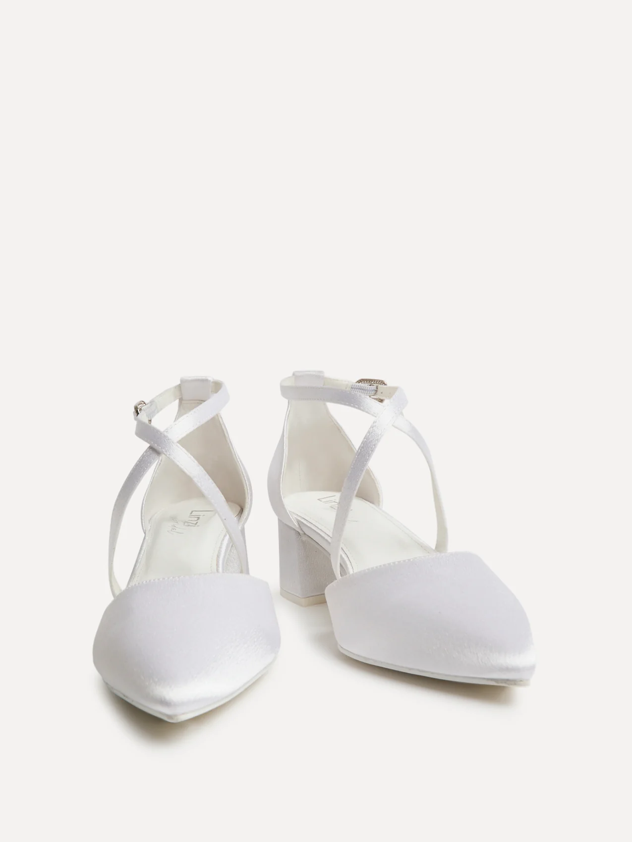 Faith Bridal Satin Low Court Heels - Image 3