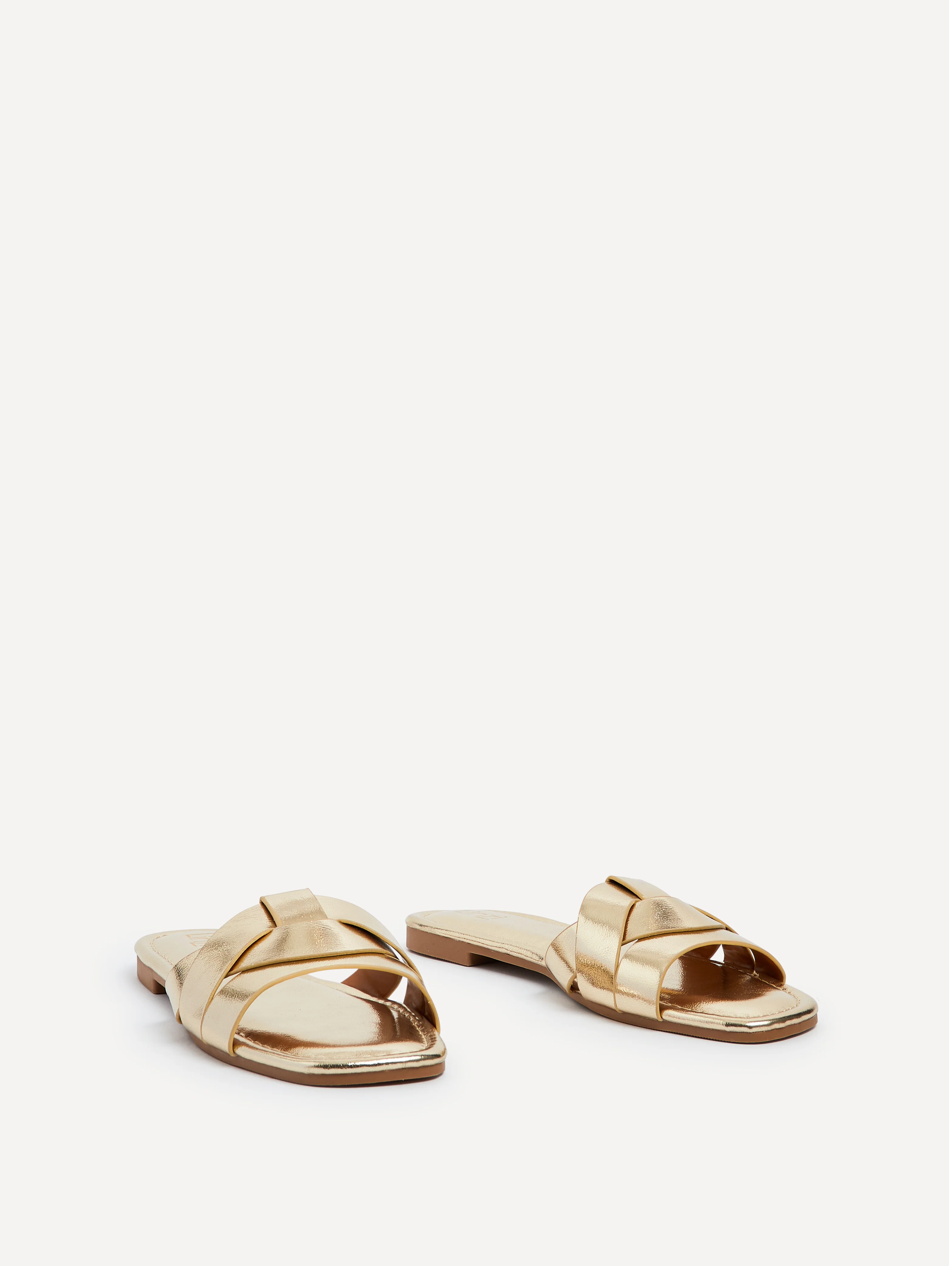 Fletcher Gold Slider Sandals - Image 4
