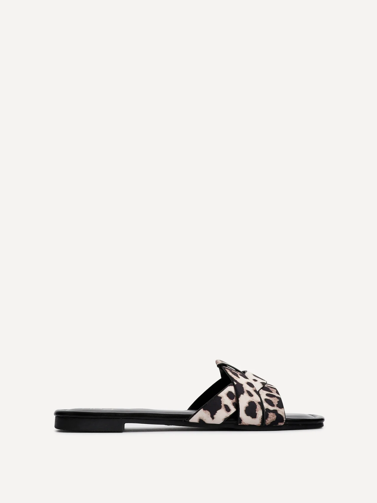 Fletcher Leopard Print Slider Sandals - Image 2