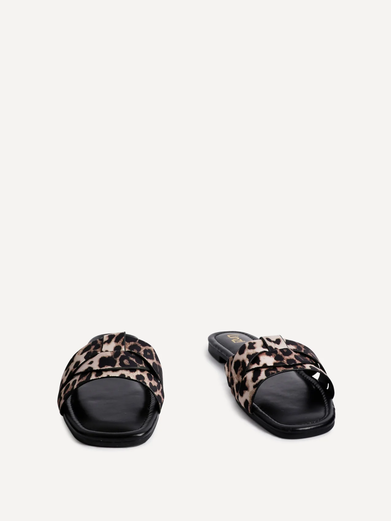 Fletcher Leopard Print Slider Sandals - Image 3