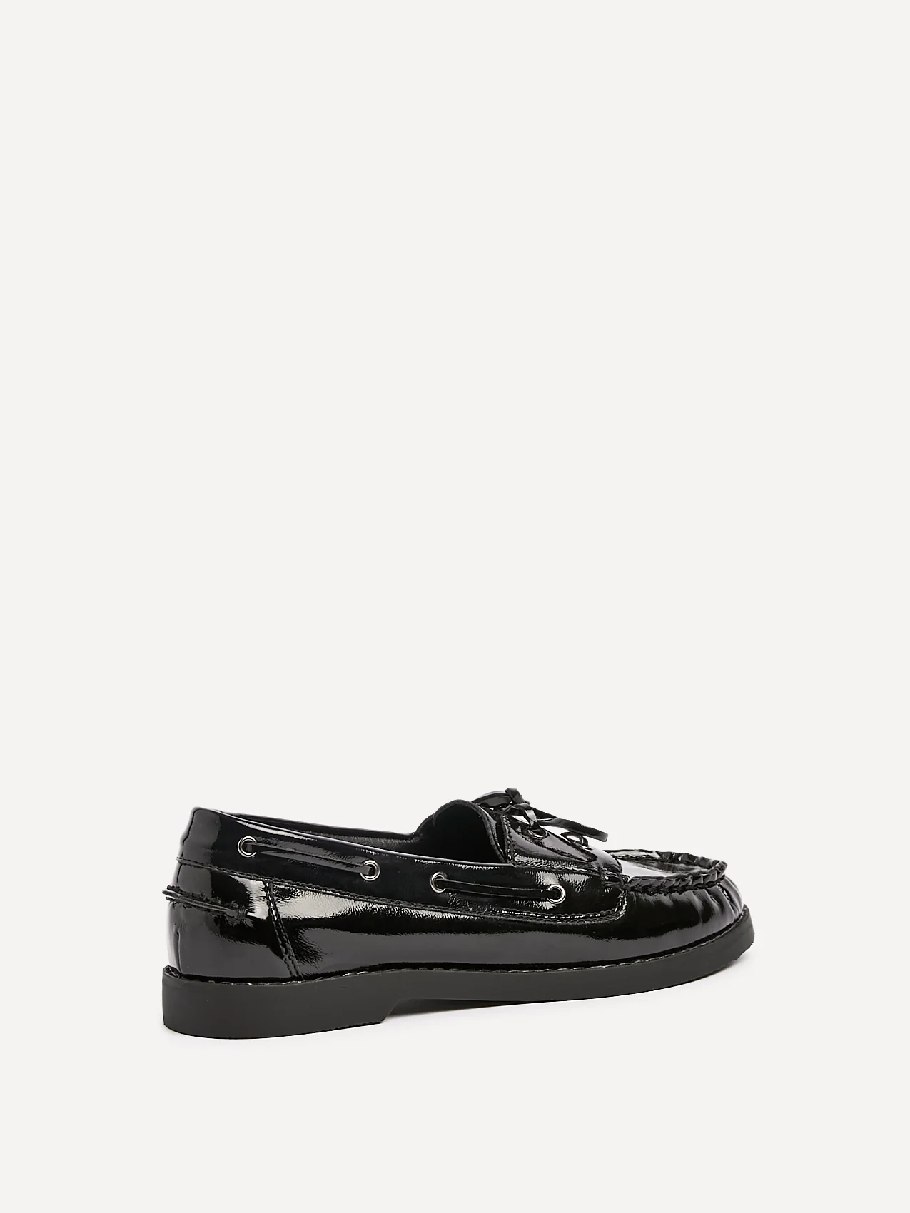 Frame Black High Shine Boat Shoes - Image 5