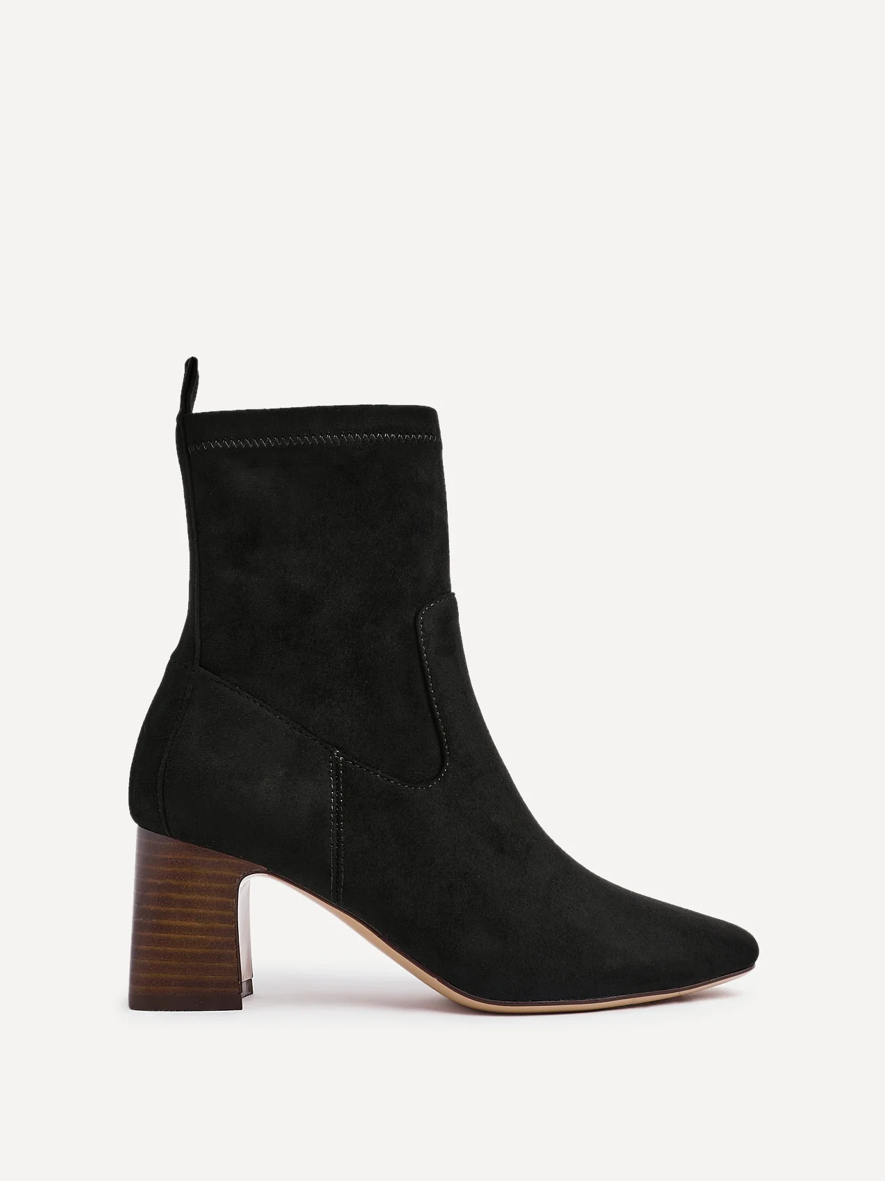 Francisco Black Heeled Ankle Boots - Image 2