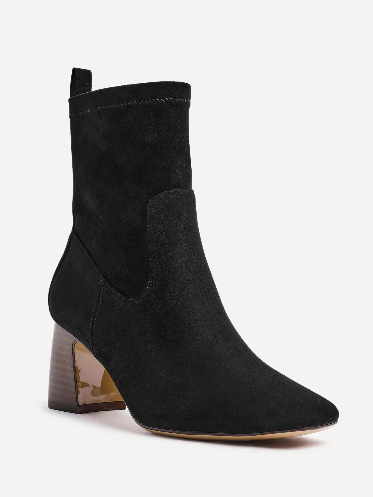 Francisco Black Heeled Ankle Boots - Image 5