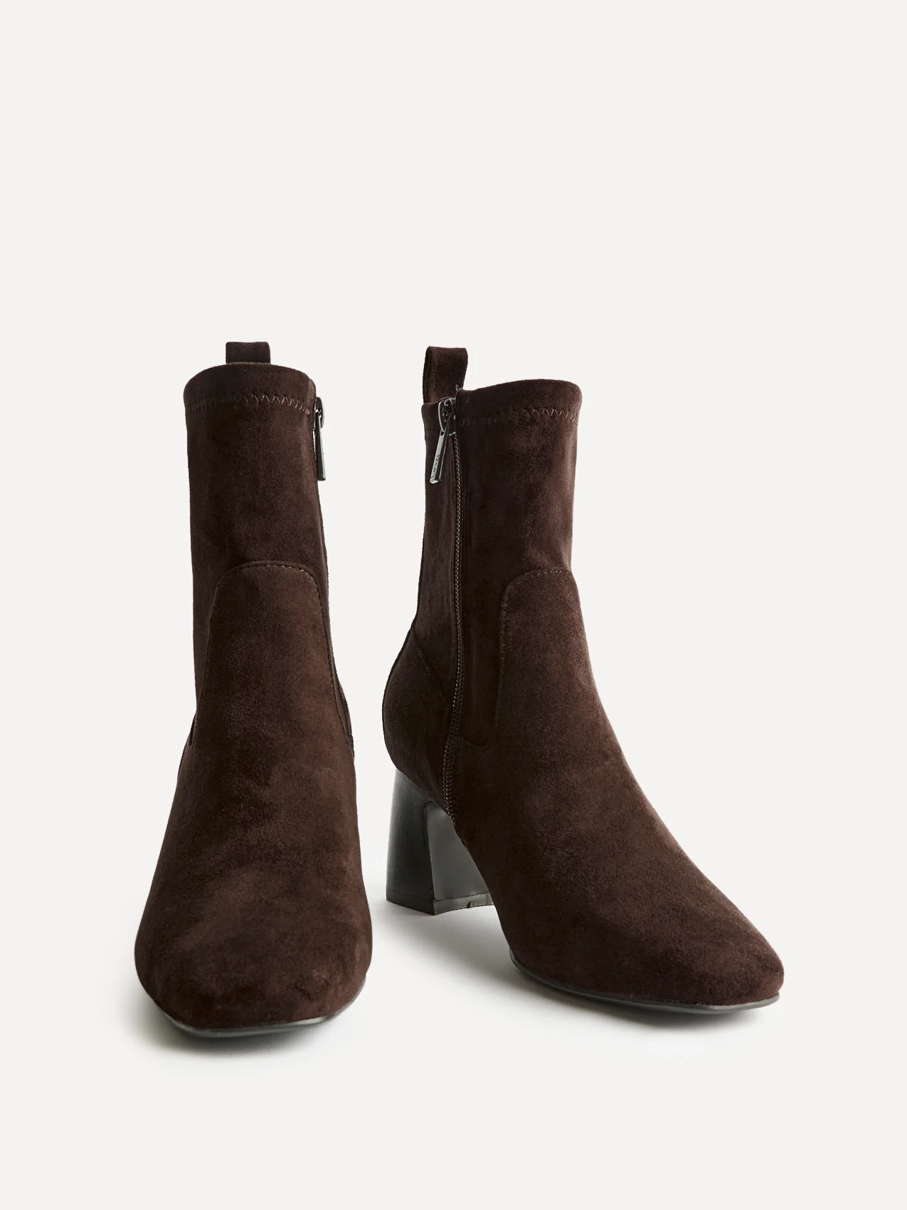 Francisco Brown Heeled Ankle Boots - Image 3