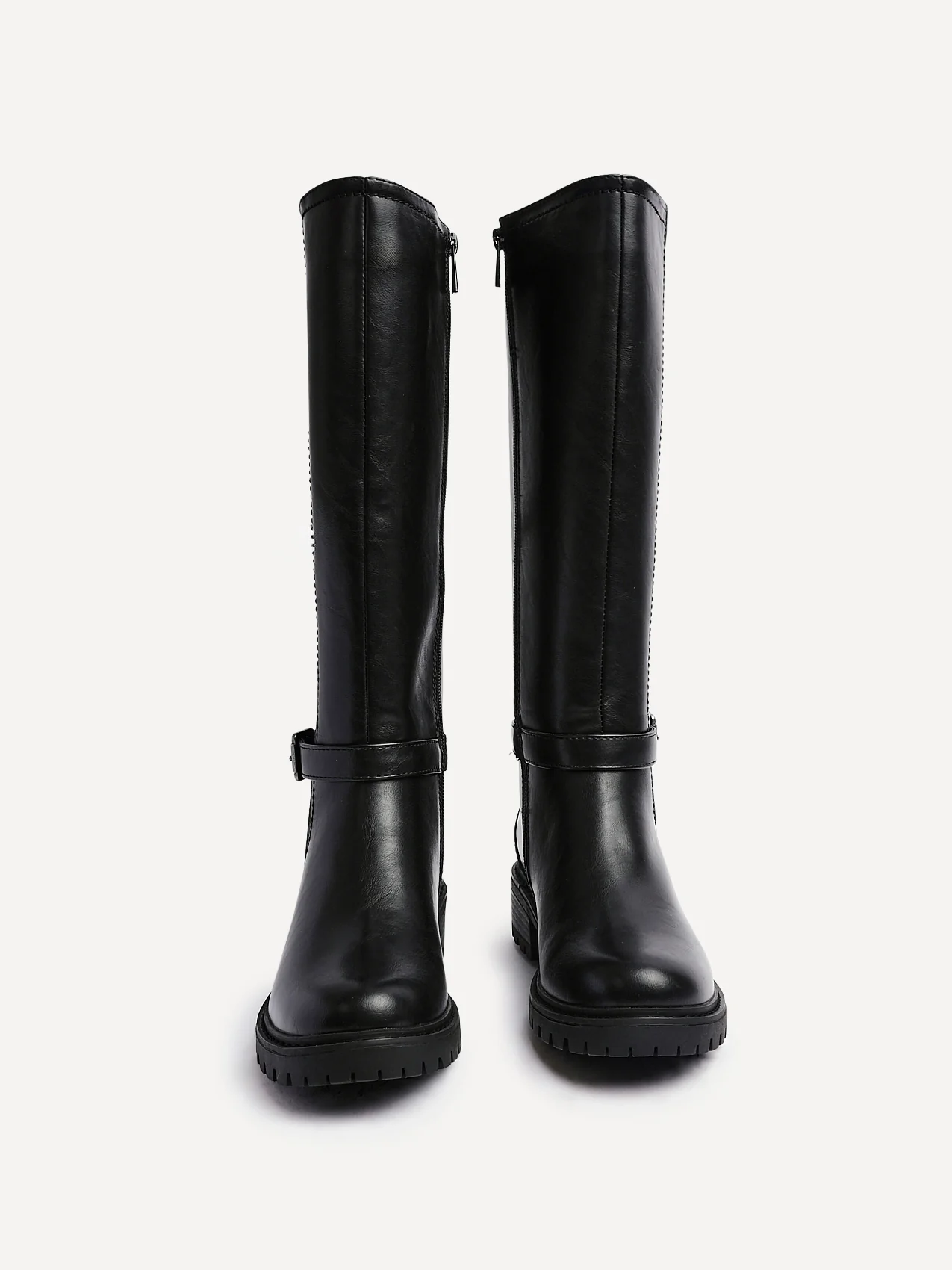 Gilded Black Long Low Boots - Image 3