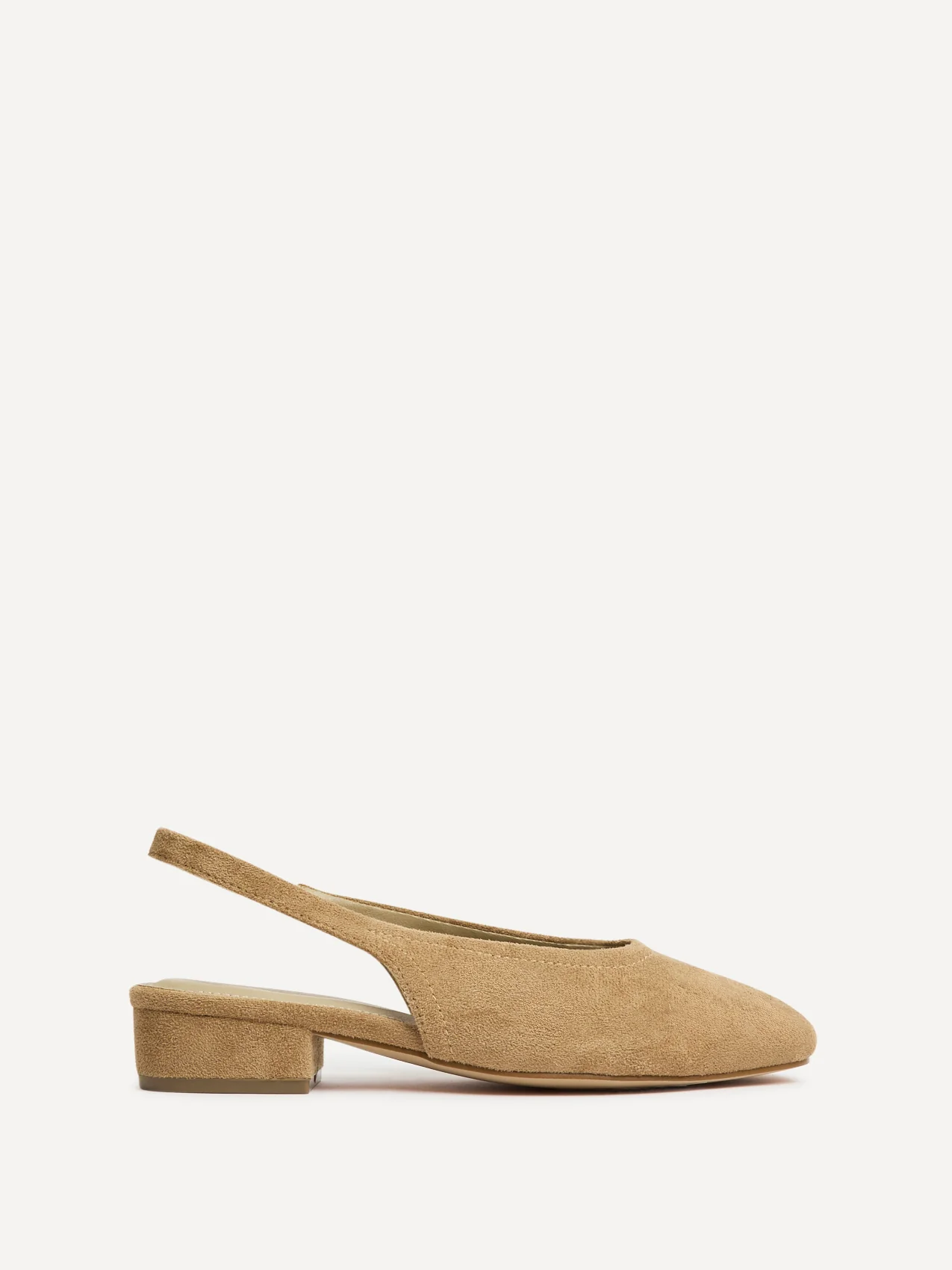Glide Nude Faux Suede Mary Jane Heels - Image 2