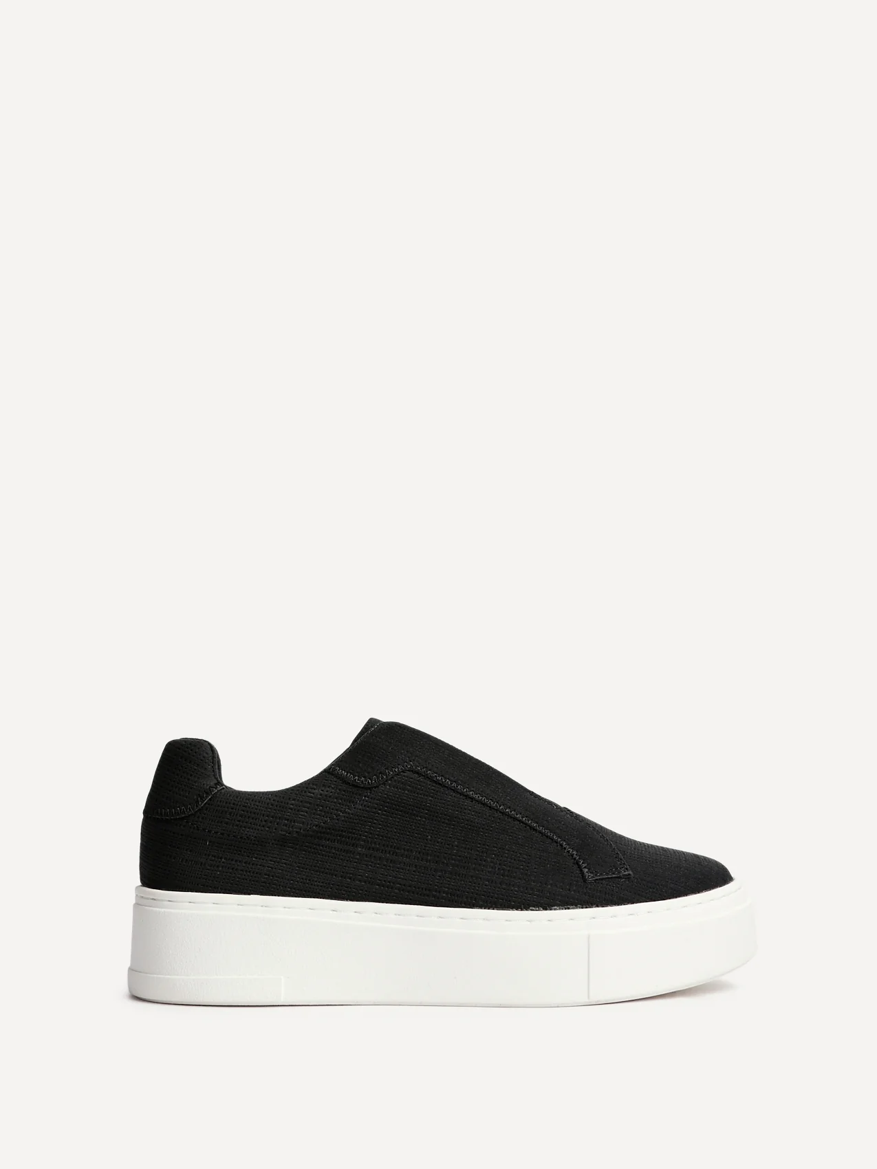 Henley Black Textured Platform Trainers - Image 2