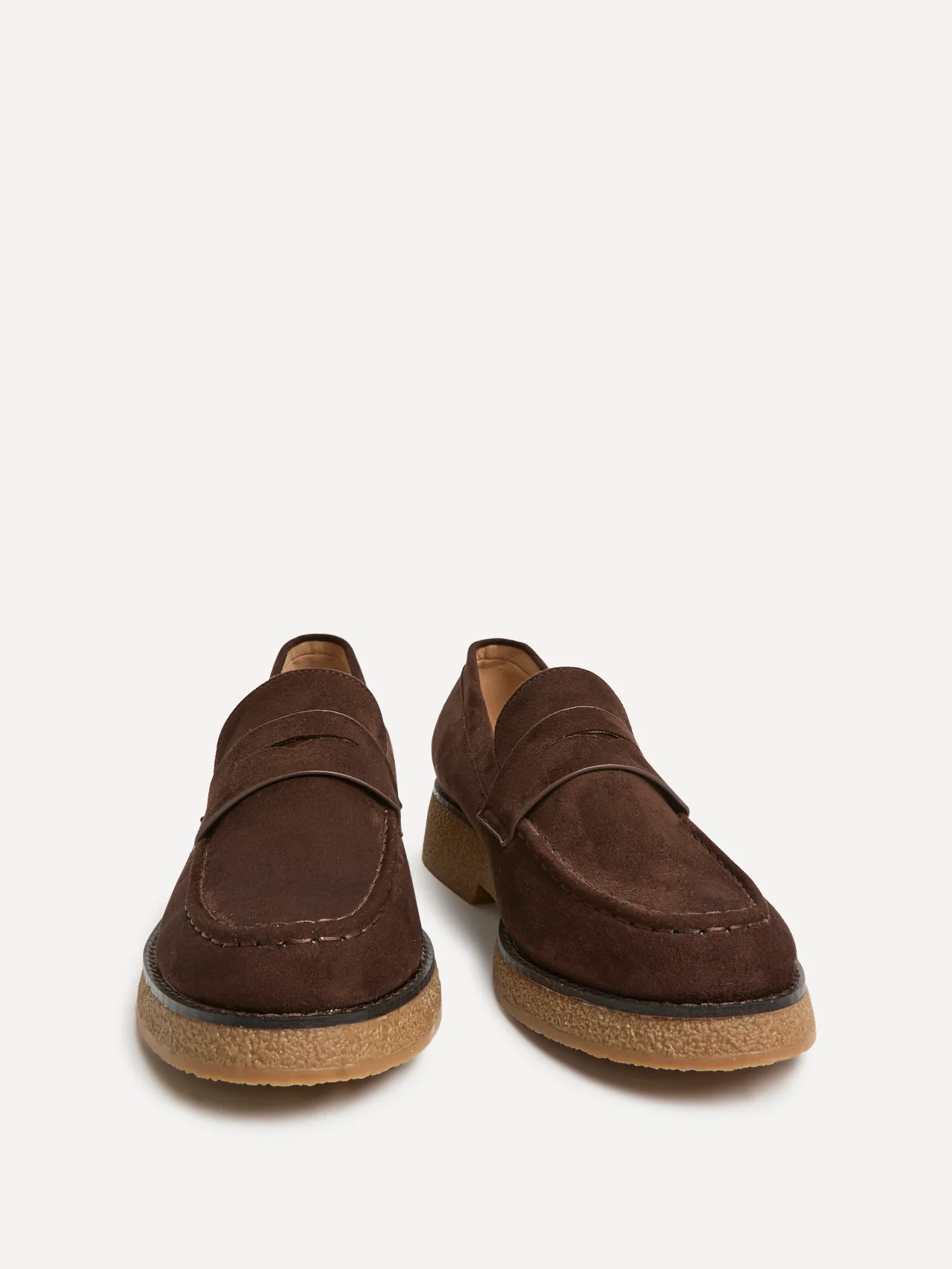Hilton Brown Faux Suede Penny Loafer - Image 3