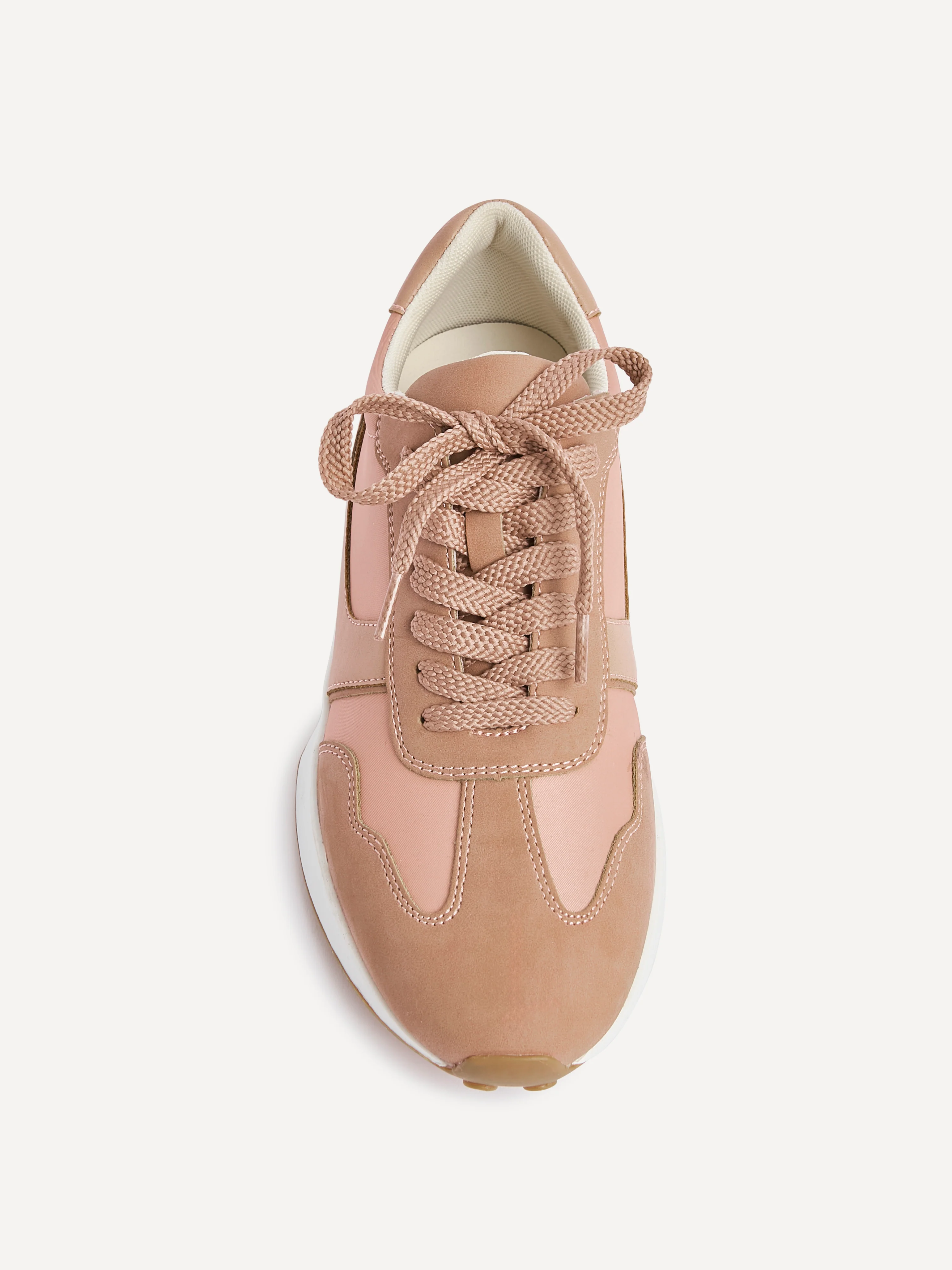 Hustle Dusky Pink Suede Trainers - Image 4