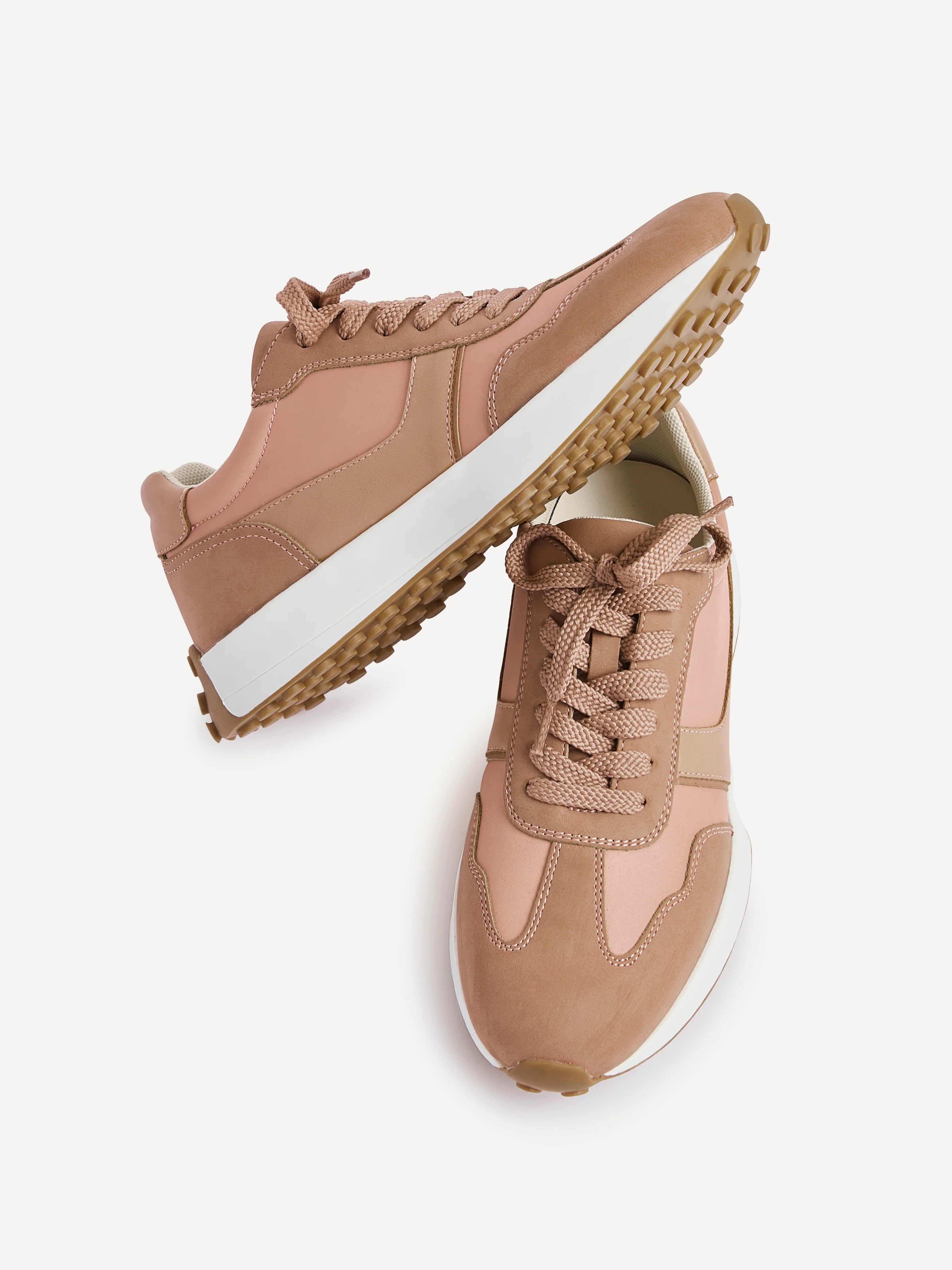 Hustle Dusky Pink Suede Trainers - Image 5