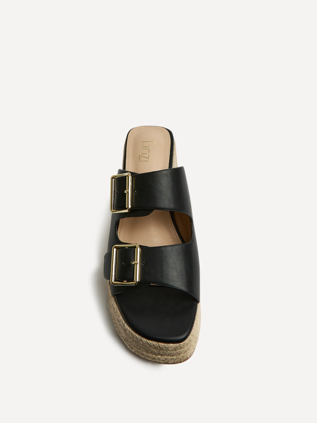 Impact Black Espadrille Wedge Mules - Image 4